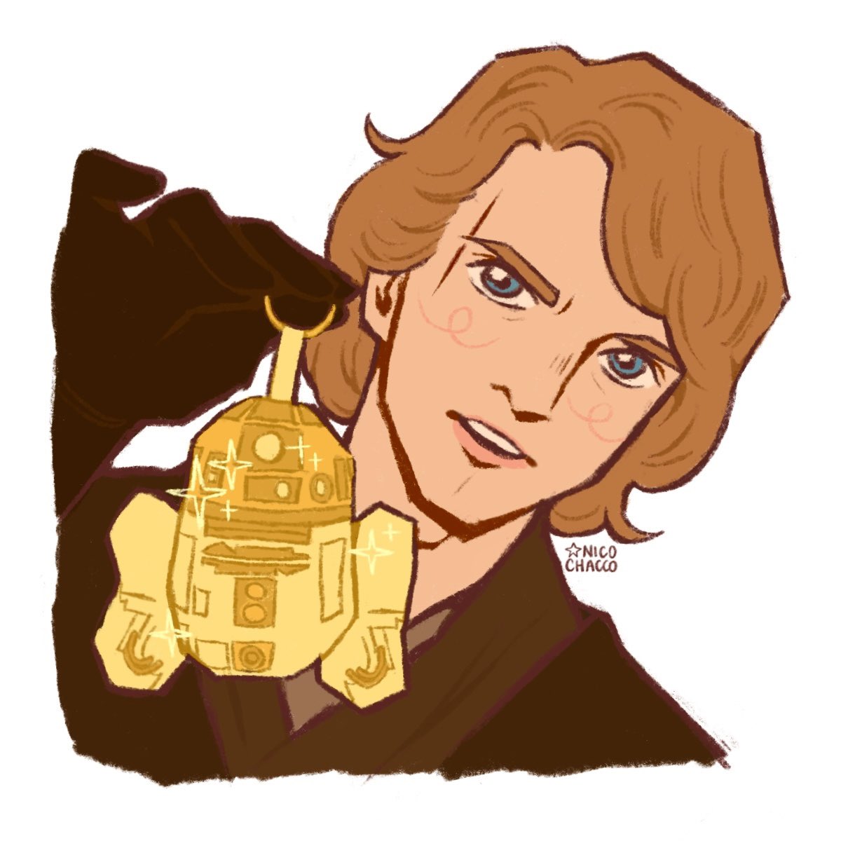 i have the one and only 24k gold artew-deetew #starwars #anakinskywalker #r2d2