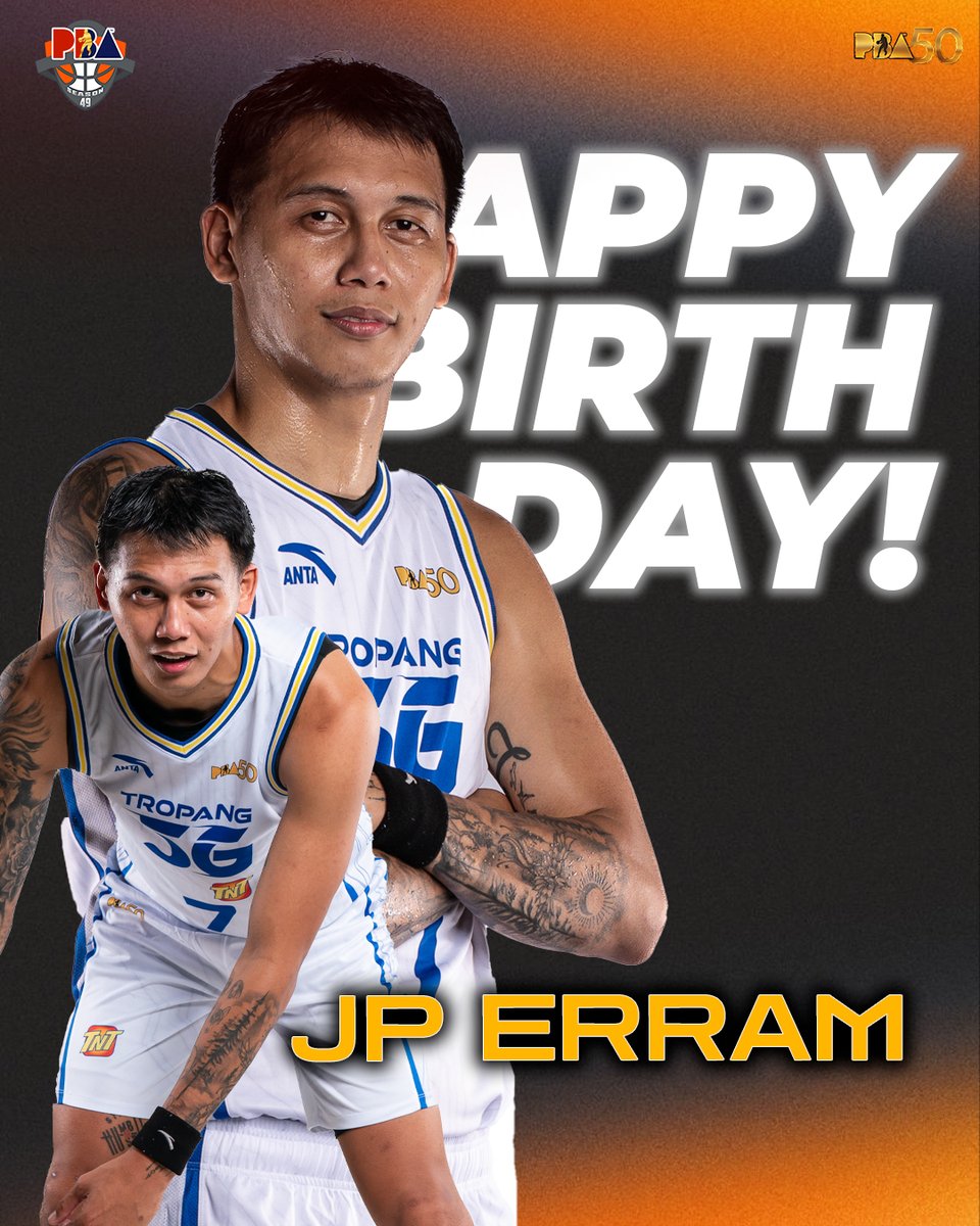 Happy Birthday, Poy!

#PBABirthdays2025
#PBA50LID
#PBAAngatAngLaban