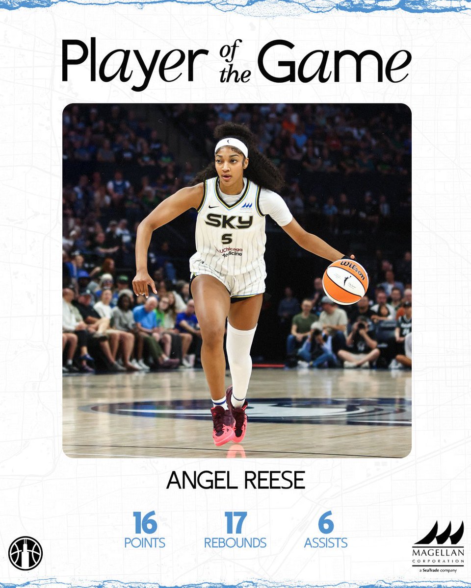 Chicago Sky (@chicagosky) on Twitter photo all around effort from our Board Barbie 👑
Presented by <a href="/MagellanCorp/">Magellan Corporation</a> | #skytown all around effort from our Board Barbie 👑
Presented by <a href="/MagellanCorp/">Magellan Corporation</a> | #skytown