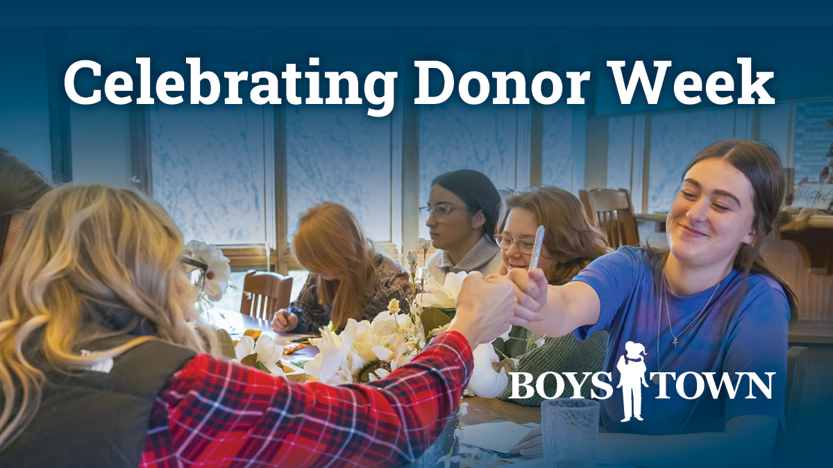 🎉 Donor Week starts TOMORROW!
From July 7–11, join us for #BoysTownDonorWeek with live interviews, campus tour livestreams, giveaways, quizzes, and more.
RSVP and help us honor the generosity that changes lives: bit.ly/3FUR5OA