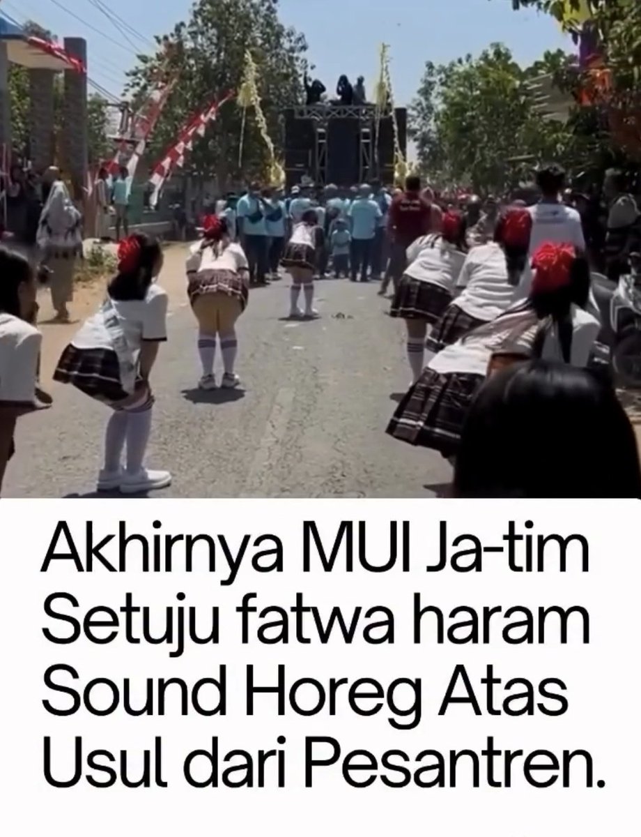 Jika MUI sudah mengeluarkan FATWA HARAM,
Apakah bunda Horeg Khofifah masih diam ga ada tindakan?

( dalam pantauan )