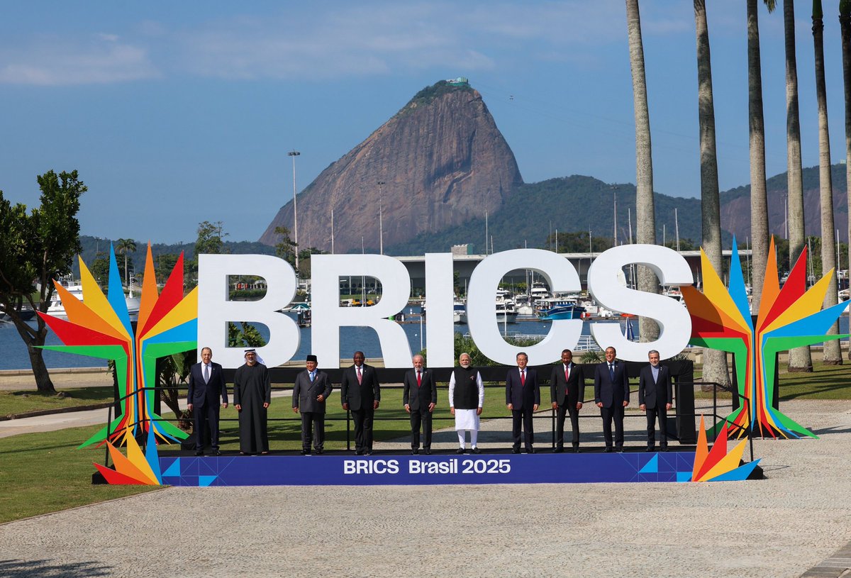 ANSPRASADBJP's tweet photo. Prime Minister #NarendraModi's participation in the 17th #BRICS Summit's Outreach Session on '#StrengtheningMultilateralism, Economic-Financial Affairs, and Artificial Intelligence' showcased India's growing diplomatic influence. #PMModi's address highlighted #BRICS' potential as a catalyst for global cooperation, driving a multipolar world order that prioritizes the voices of emerging economies.

With his visionary leadership, @PMOIndia @narendramodi emphasized the importance of a demand-driven approach and long-term financial sustainability in #NDB-led projects. He also extended an invitation to #BRICSpartners to join the "AI Impact Summit" in India next year, underscoring India's commitment to harnessing technology for #GlobalProgress.
PM #Modi's efforts are redefining India's role on the global stage, inspiring a new era of cooperation and development. 

#PMModiAtBRICS #IndiaLeads #BRICSsummit #BRICSBrasil2025 #ModiForMultilateralism #AIFuture #GlobalCooperation #NewIndia #VisionaryLeadership #Ansp