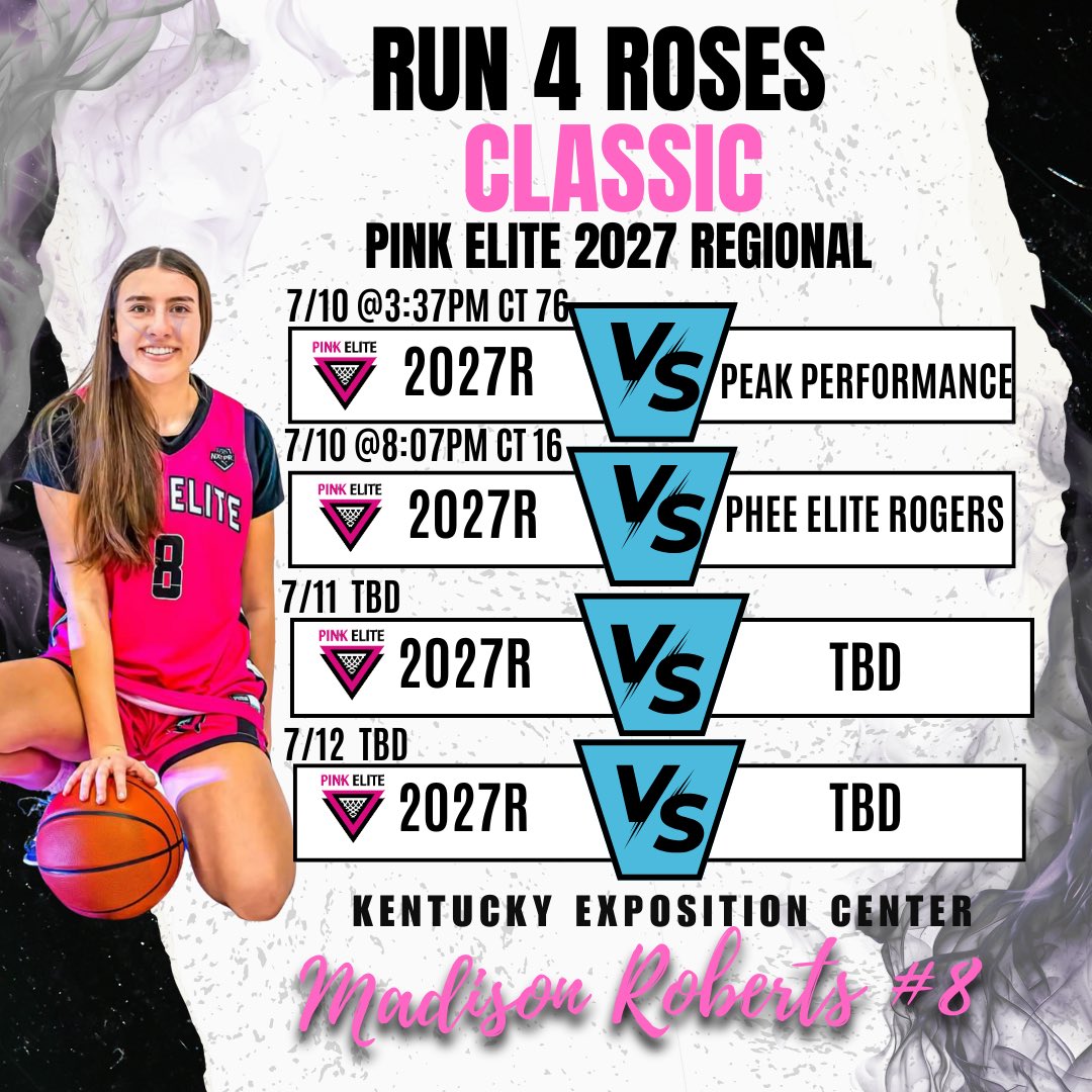 Very excited to get the chance to play in the Run 4 the Roses tournament.