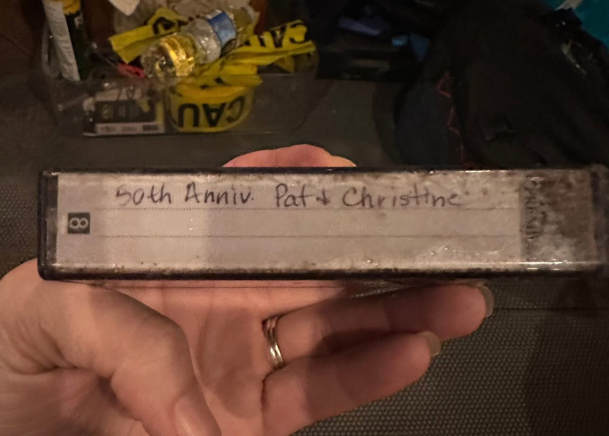 Pulled from the mud in #Kerrville. Memories on tape. 
📸: Glenna Fric