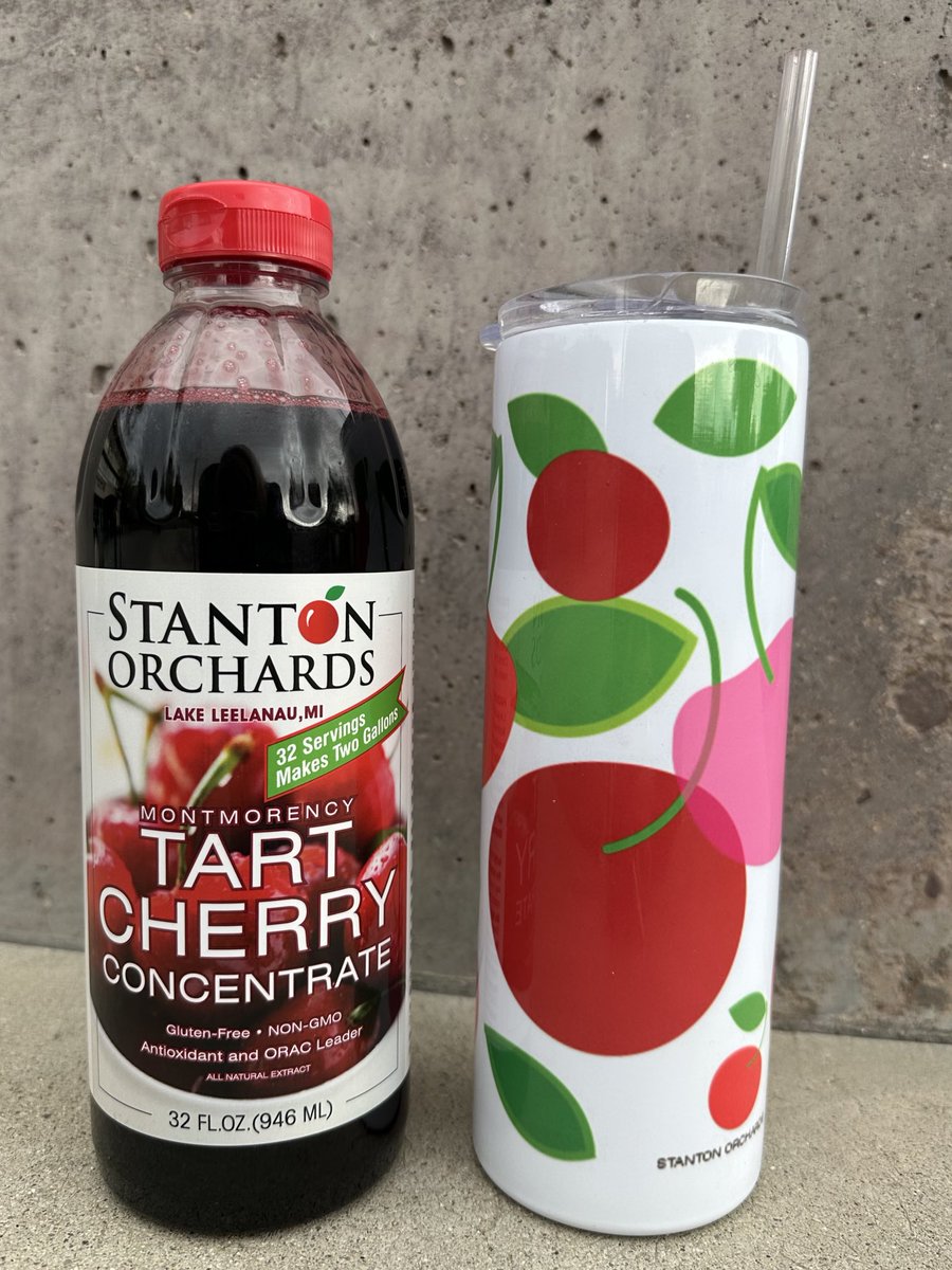 Water bottle for summer! Bright cherry-themed art. Perfect for every move you make this summer. Order via stantonorchardsmerchandise.com 
Stanton Orchards grows Montmorency tart cherries in Lake Leelanau, Michigan. Visit our website: Stantonorchards.com