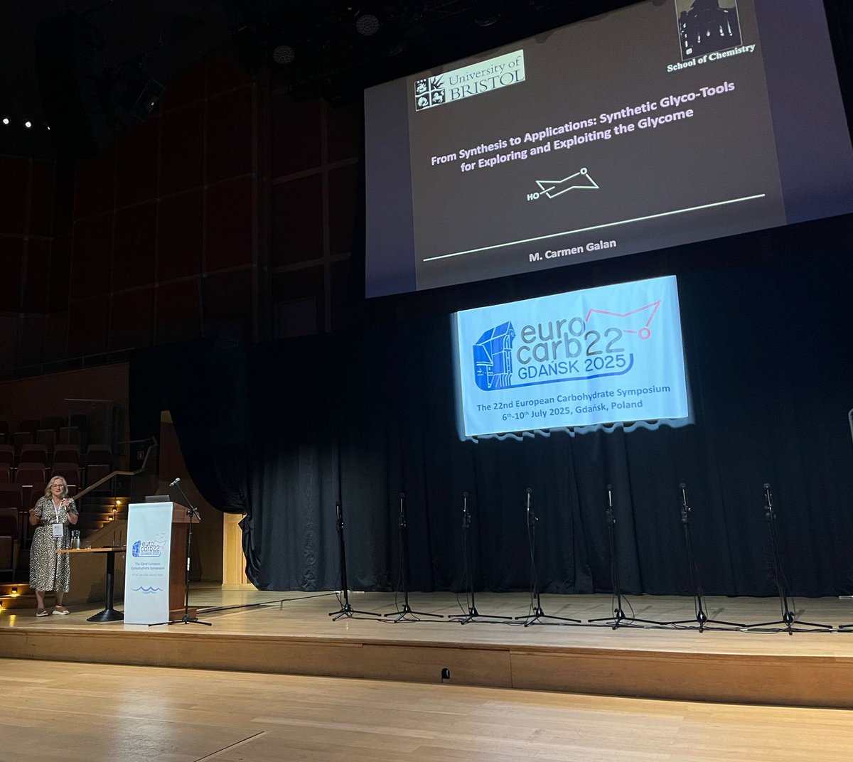 M. Carmen Galan (@mcgalan_bristol) on Twitter photo Really happy to receive the 2025 Emil Fisher Award in Carbohydrate Chemistry <a href="/eurocarb22/">Eurocarb22</a> <a href="/BristolChem/">Bristol Chemistry</a> jointly with <a href="/FlitschSabine/">Sabine Flitsch</a> . Looking forward to the rest of the meeting. Really happy to receive the 2025 Emil Fisher Award in Carbohydrate Chemistry <a href="/eurocarb22/">Eurocarb22</a> <a href="/BristolChem/">Bristol Chemistry</a> jointly with <a href="/FlitschSabine/">Sabine Flitsch</a> . Looking forward to the rest of the meeting.