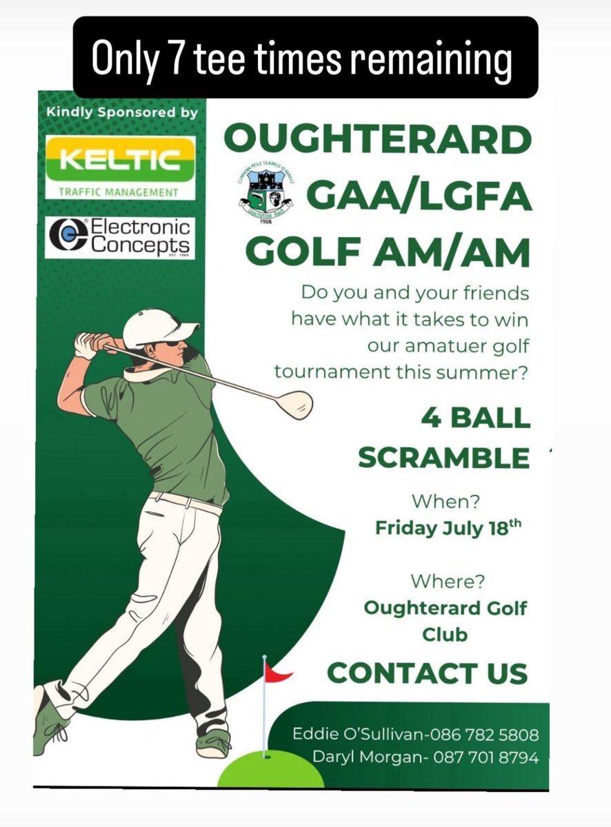 Is there anyone for the last of the tee times ?