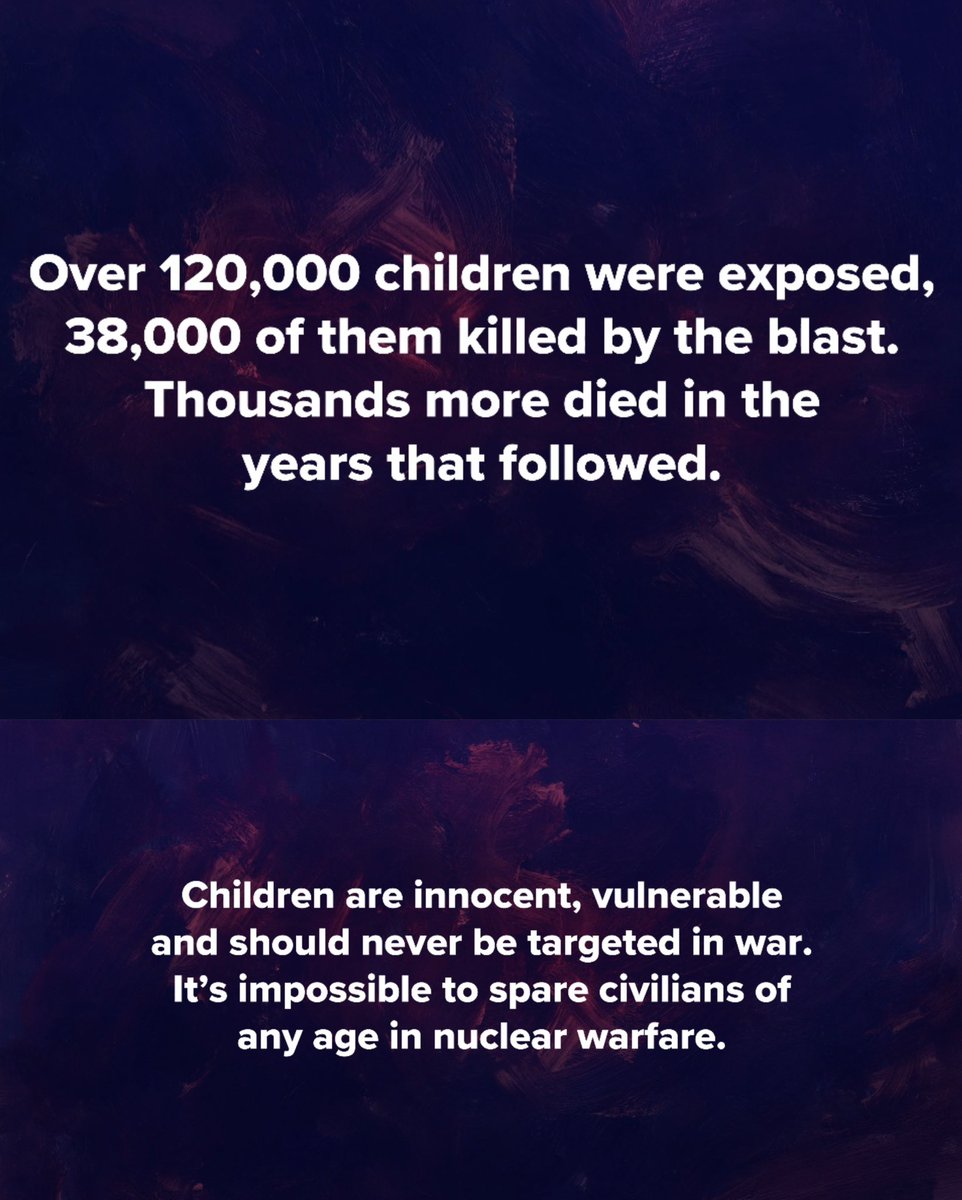 nuclearban's tweet image. 80 years ago, Hiroshima and Nagasaki were devastated by nuclear weapons. Tens of thousands of children were among the dead We remember them. We honor them and we say: Never Again‼️

🎥Watch our short film here: youtu.be/-ZfCY72CsKw?si…

#NuclearBan
