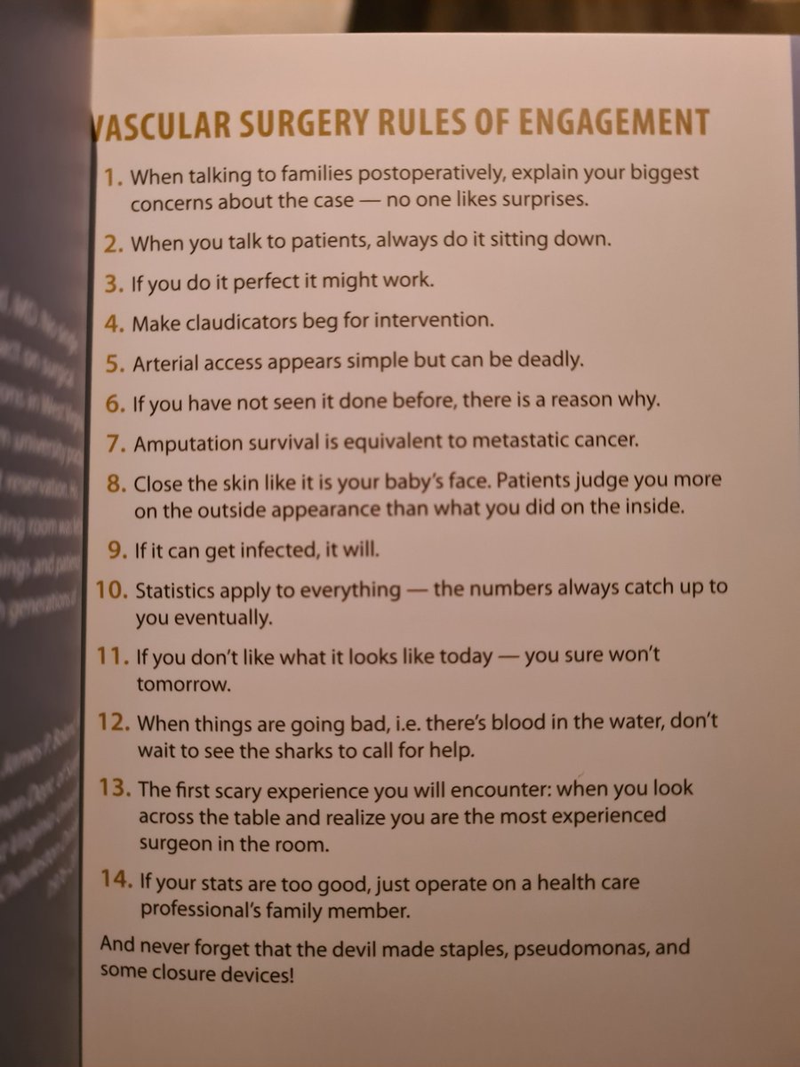 Necio Lizola MD (@renelizola) on Twitter photo Vascular Surgery: Rules of Engagement. Vascular Surgery: Rules of Engagement.