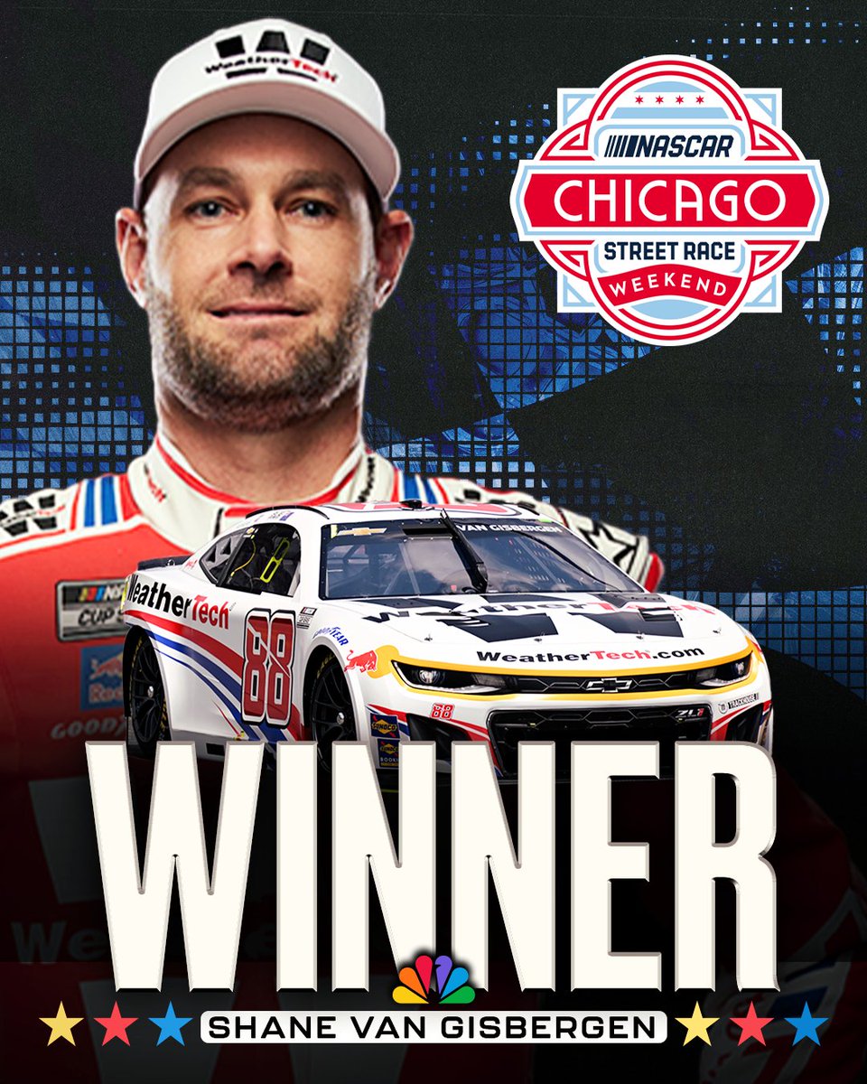 NASCAR on NBC (@nascaronnbc) on Twitter photo REPOST to congratulate Shane van Gisbergen for his SECOND Chicago Street Race victory! REPOST to congratulate Shane van Gisbergen for his SECOND Chicago Street Race victory!