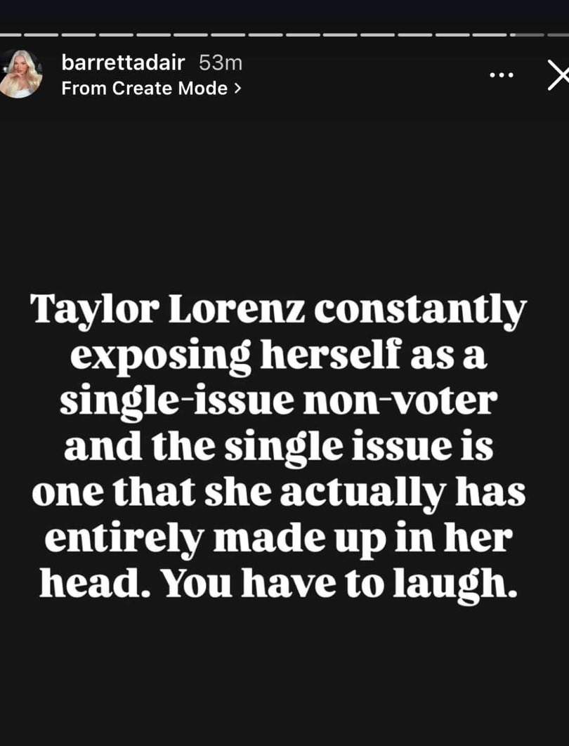 Taylor Lorenz (@taylorlorenz) on Twitter photo According to <a href="/barrettadair/">Barrett Adair</a> I made up the slaughter of tens of thousands of Palestinians in my head. These establishment Democrats are ghouls man… According to <a href="/barrettadair/">Barrett Adair</a> I made up the slaughter of tens of thousands of Palestinians in my head. These establishment Democrats are ghouls man…