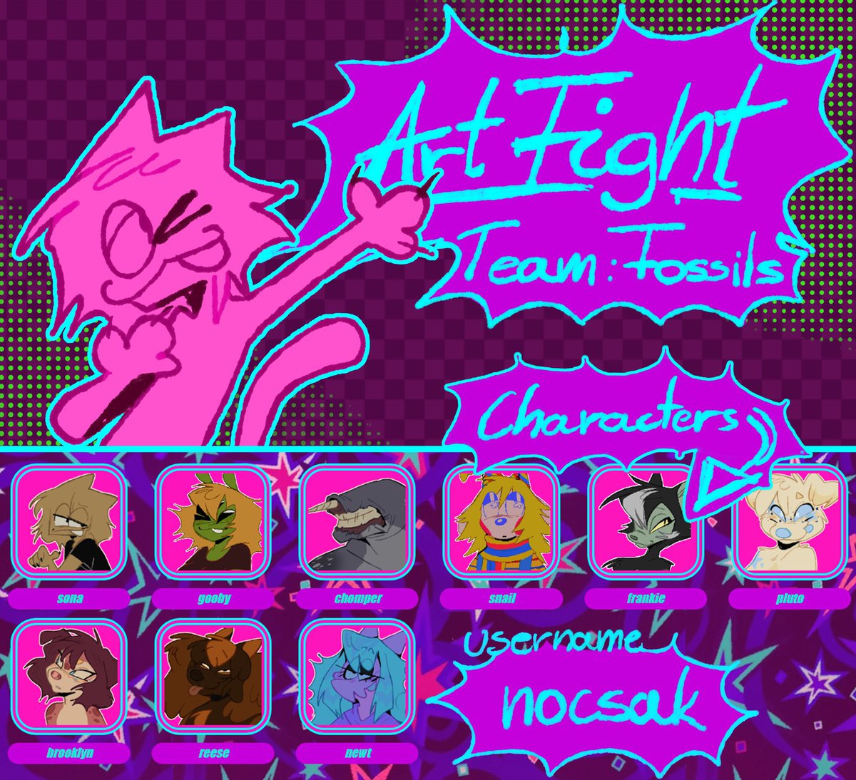 n0csak's tweet image. btw did you know im on artfight rn?
my user is nocsak ! (my profile is p bright but you can turn it off)