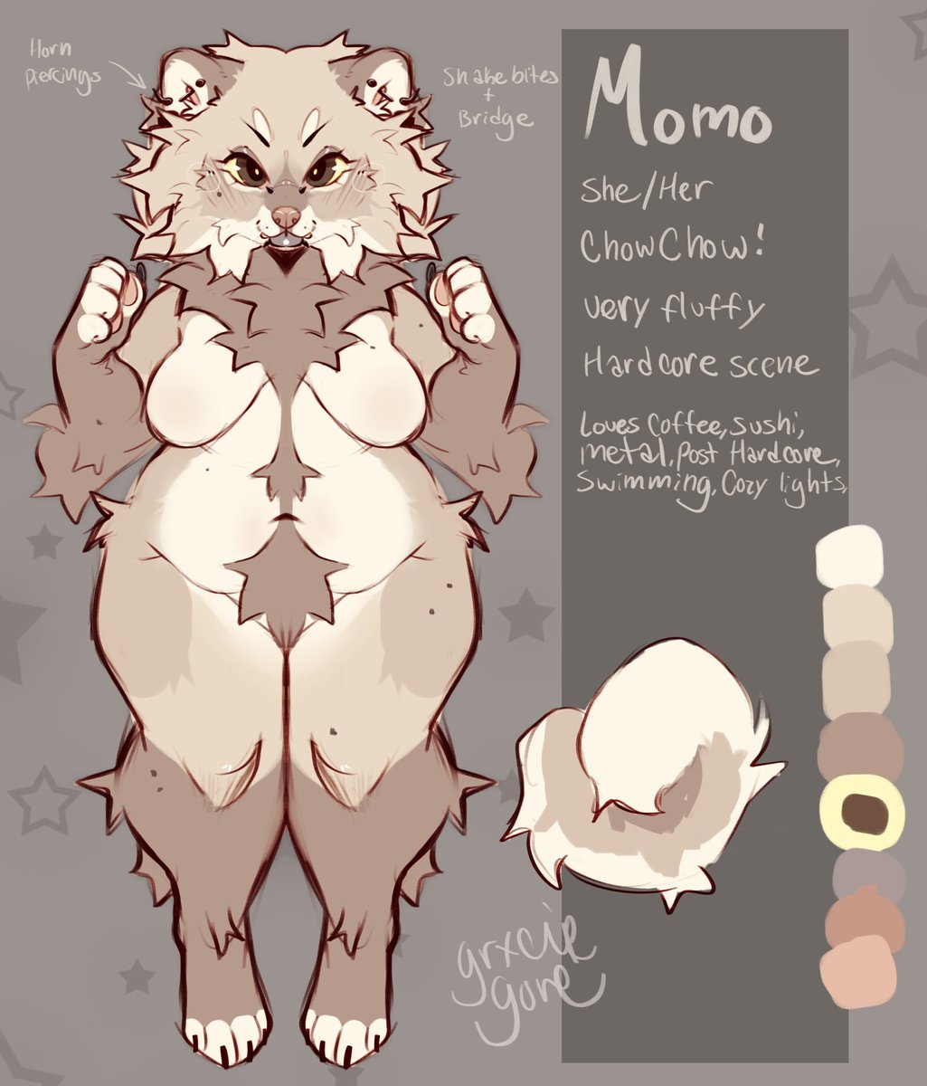 grxciegorp's tweet image. Momo is now on my artfight page!! Some design tweaks as well! Now ive got all 3 of my mains on artfight yippee
