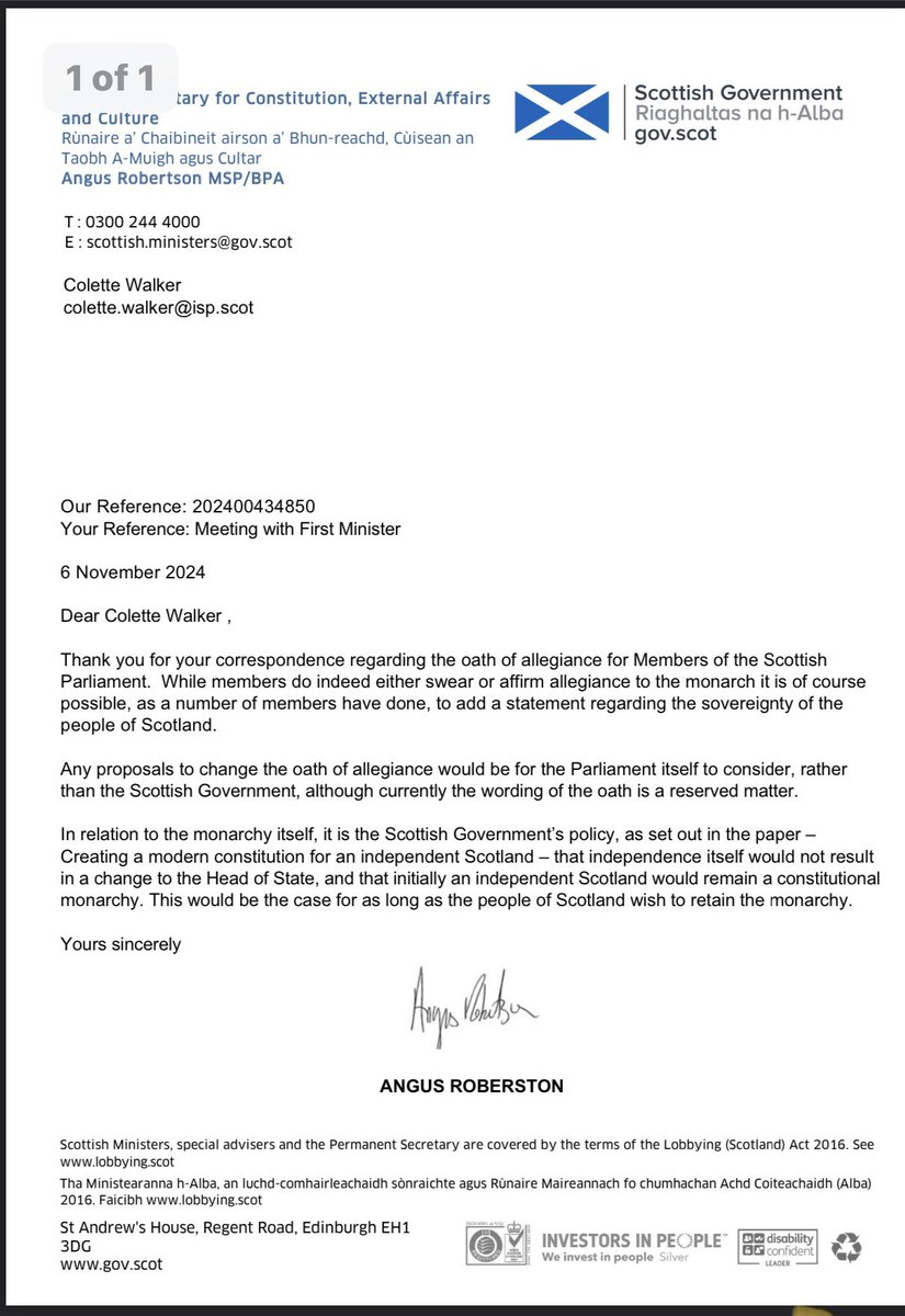Colette Walker (@coletteisp) on Twitter photo change.org/p/replace-the-…
And our <a href="/scotgov/">Scottish Government</a> still won’t do anything about changing the oath our elected representatives have to take in our parliament
<a href="/Allanpetrie91/">Allan petrie</a> <a href="/mickbrick54/">eva comrie</a>
instagram.com/reel/DLkKSXMtu… change.org/p/replace-the-…
And our <a href="/scotgov/">Scottish Government</a> still won’t do anything about changing the oath our elected representatives have to take in our parliament
<a href="/Allanpetrie91/">Allan petrie</a> <a href="/mickbrick54/">eva comrie</a>
instagram.com/reel/DLkKSXMtu…