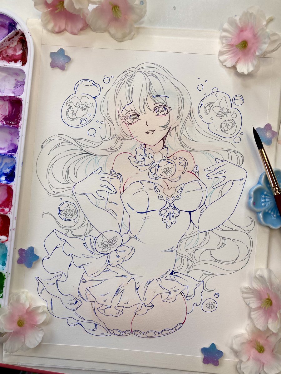 oakteaparty's tweet image. Starting a new piece today!! Jasmine Pearl
I’M BACK YOOOOO live now with a watercolor stream!! 🎉🎉🎉
🎉 twitch.tv/OakteaParty 💫