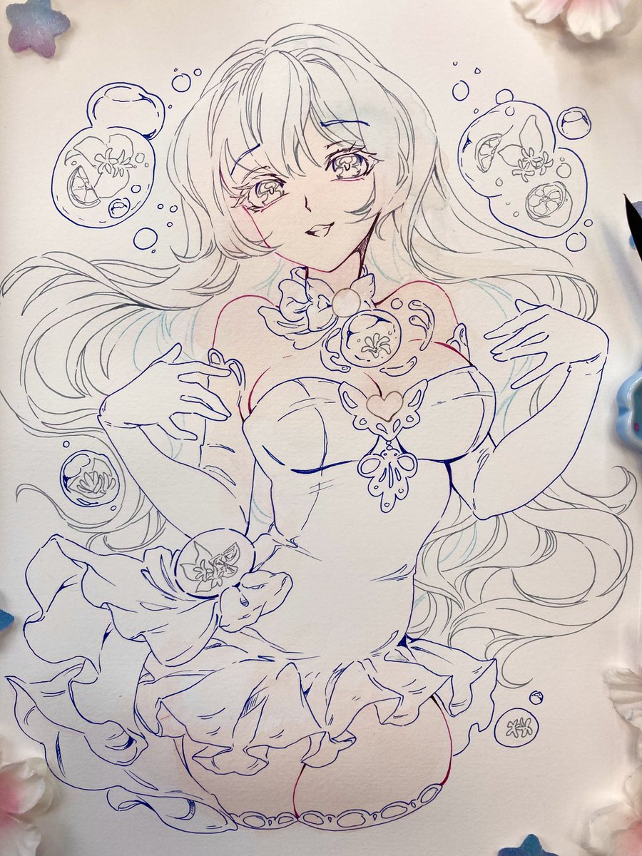 oakteaparty's tweet image. Starting a new piece today!! Jasmine Pearl
I’M BACK YOOOOO live now with a watercolor stream!! 🎉🎉🎉
🎉 twitch.tv/OakteaParty 💫