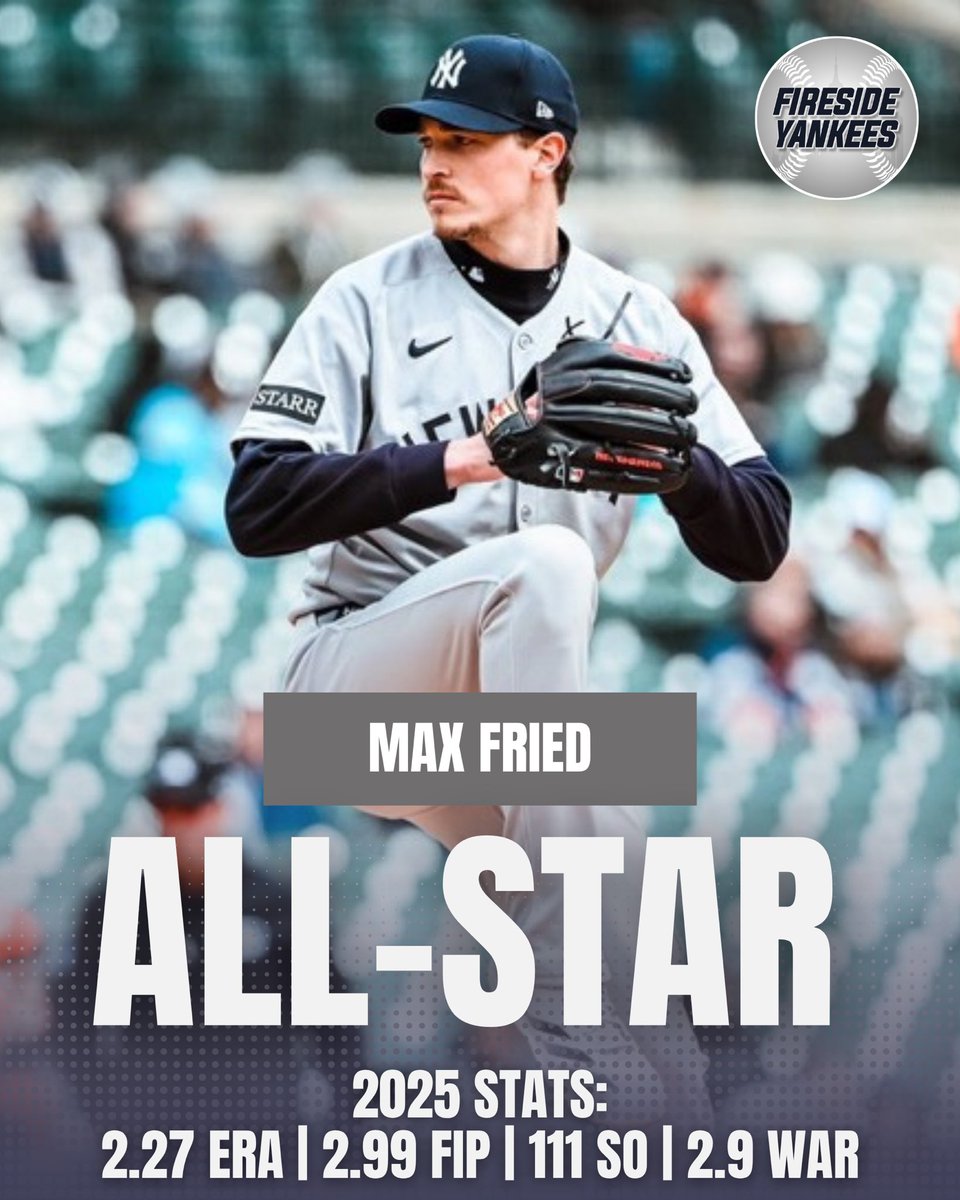 Max Fried has been named to the 2025 All-Star Game in Atlanta!

Congrats Max 🔥!