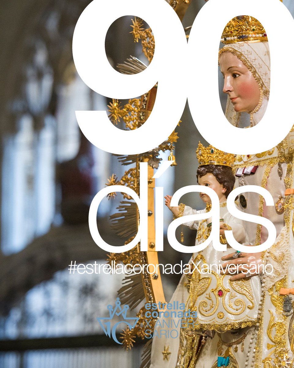 Comienza la cuenta atrás… Faltan 90 días para volver a encontrarnos con la Estrella para celebrar el X aniversario de la Coronación Canónica. 

#estrellacoronadaXaniversario