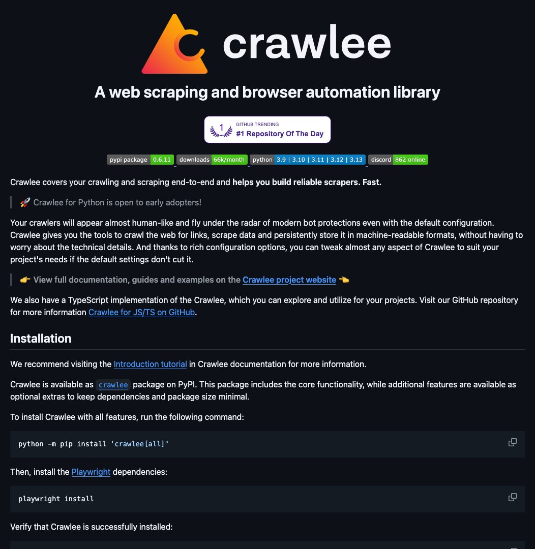 D4Vinci1's tweet image. crawlee-python by @apify

Crawlee is an end-to-end web crawling and scraping solution for Python that helps you build reliable scrapers. It provides a unified interface for HTTP &amp;amp; headless browser, automatic parallel crawling, and more! #webcrawling #web scraping #python