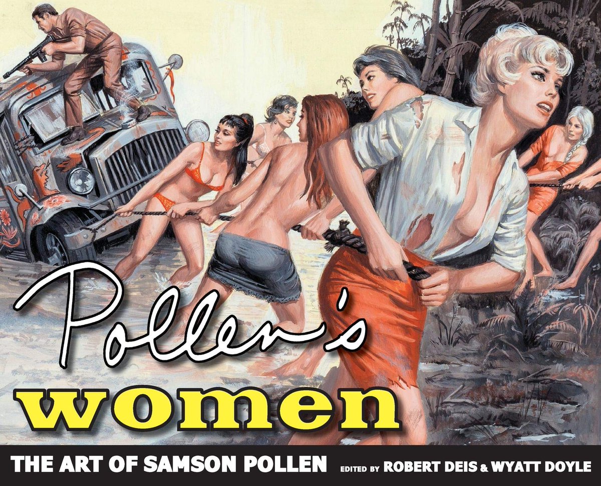PulpArtMedia's tweet photo. Pollen's Action: The Art of Samson Pollen (Men's Adventure Library) Hardcover
Available Here: https://t.co/DwCsk7IxDl

Deluxe volume collecting the cream of Pollen's high-octane action paintings
#samsonpollen #pulpart https://t.co/TZvycviKS8