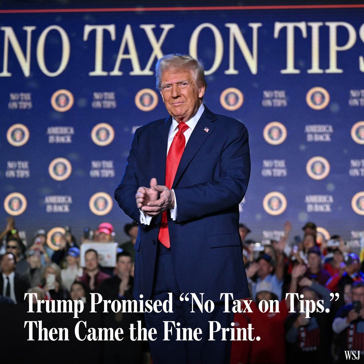 President Trump promised “no tax on tips,” but for some workers, the details in the megabill say something else. 

🔗: on.wsj.com/4kr6EvA