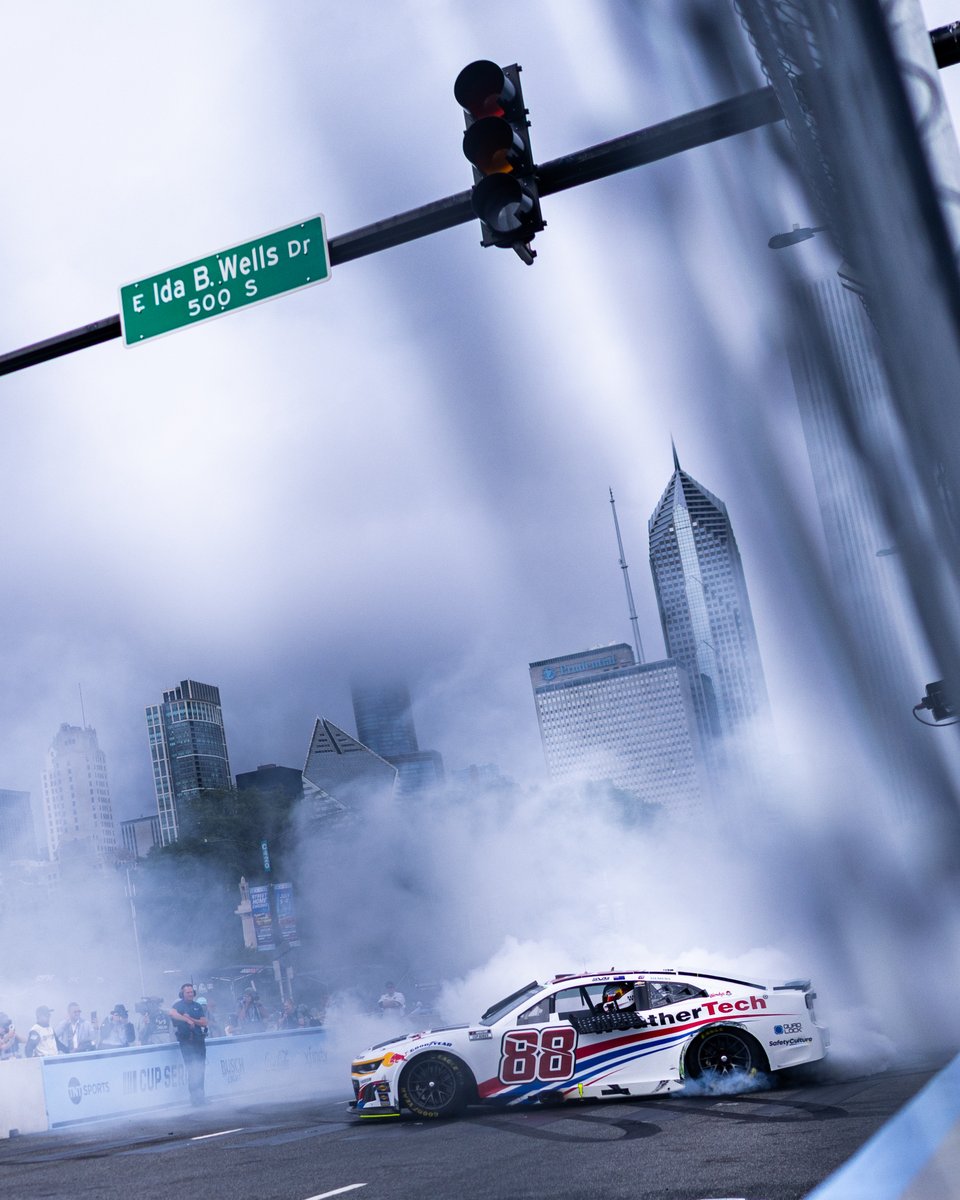 NASCAR's tweet photo. Chi-Town King. 👑 https://t.co/n2o4pRTLFm