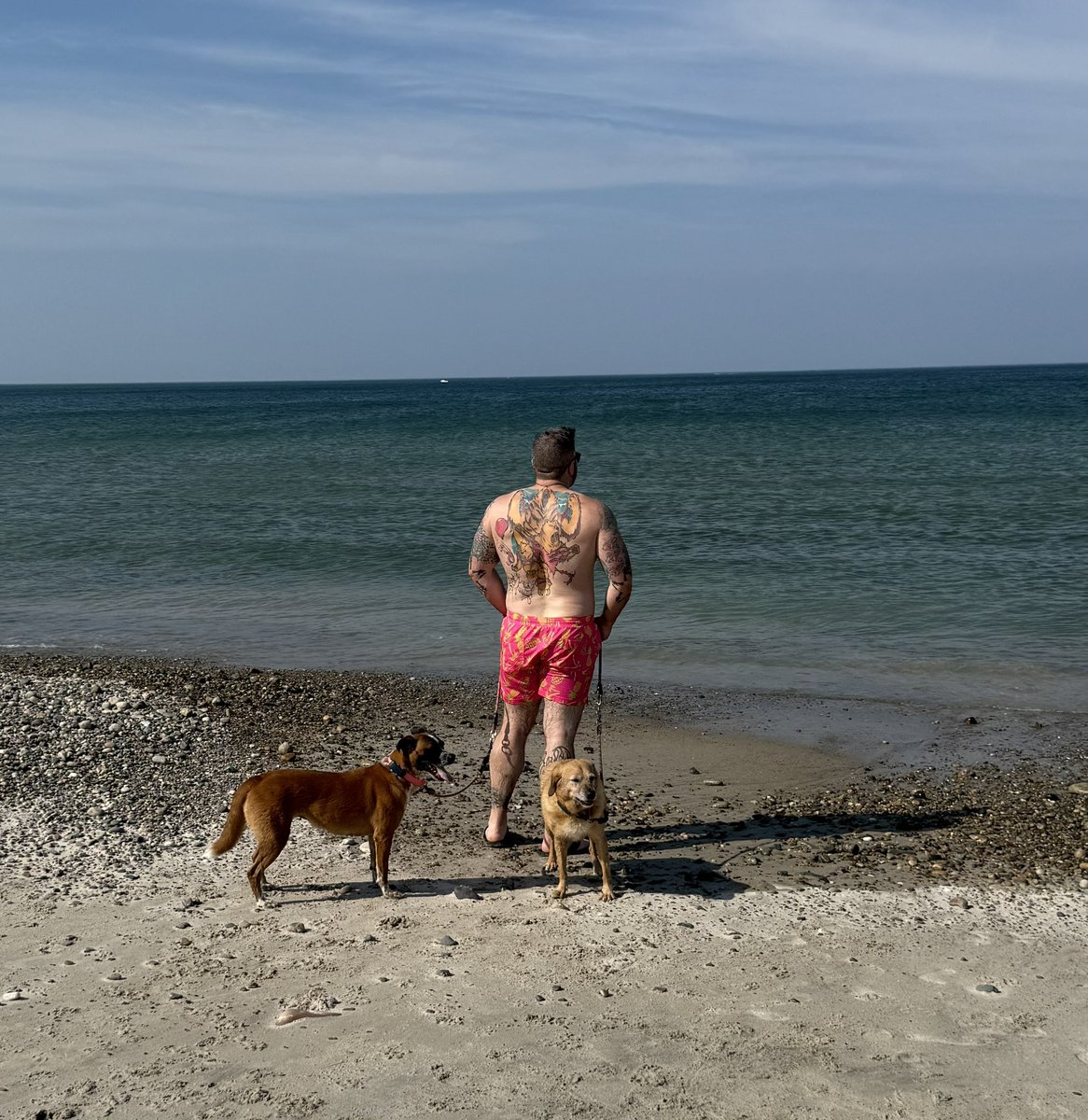 Took the girls to the beach. Penny enjoyed - Izzy did not.