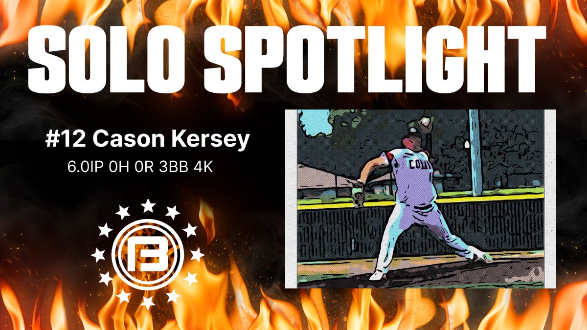 Big Fire Baseball (@bigfirebaseball) on Twitter photo 🚨Solo Spotlight🚨
Cason Kersey #12 P/1B 2027 | Saginaw HS | <a href="/follow_cobras/">Cooperstown Cobras</a> 16U Munguia
No hit effort to secure his teams place in the championship!
#bigfire #solospotlight 🚨Solo Spotlight🚨
Cason Kersey #12 P/1B 2027 | Saginaw HS | <a href="/follow_cobras/">Cooperstown Cobras</a> 16U Munguia
No hit effort to secure his teams place in the championship!
#bigfire #solospotlight