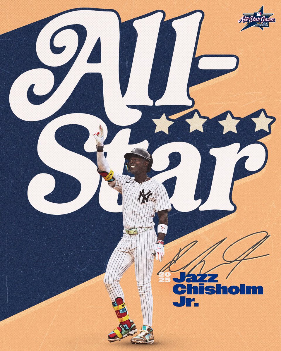 New York Yankees (@yankees) on Twitter photo Jazz is headed to the Midsummer Classic 🤩
Congrats <a href="/j_chisholm3/">Jazz Chisholm Jr</a> on being named an All-Star 🔥 Jazz is headed to the Midsummer Classic 🤩
Congrats <a href="/j_chisholm3/">Jazz Chisholm Jr</a> on being named an All-Star 🔥