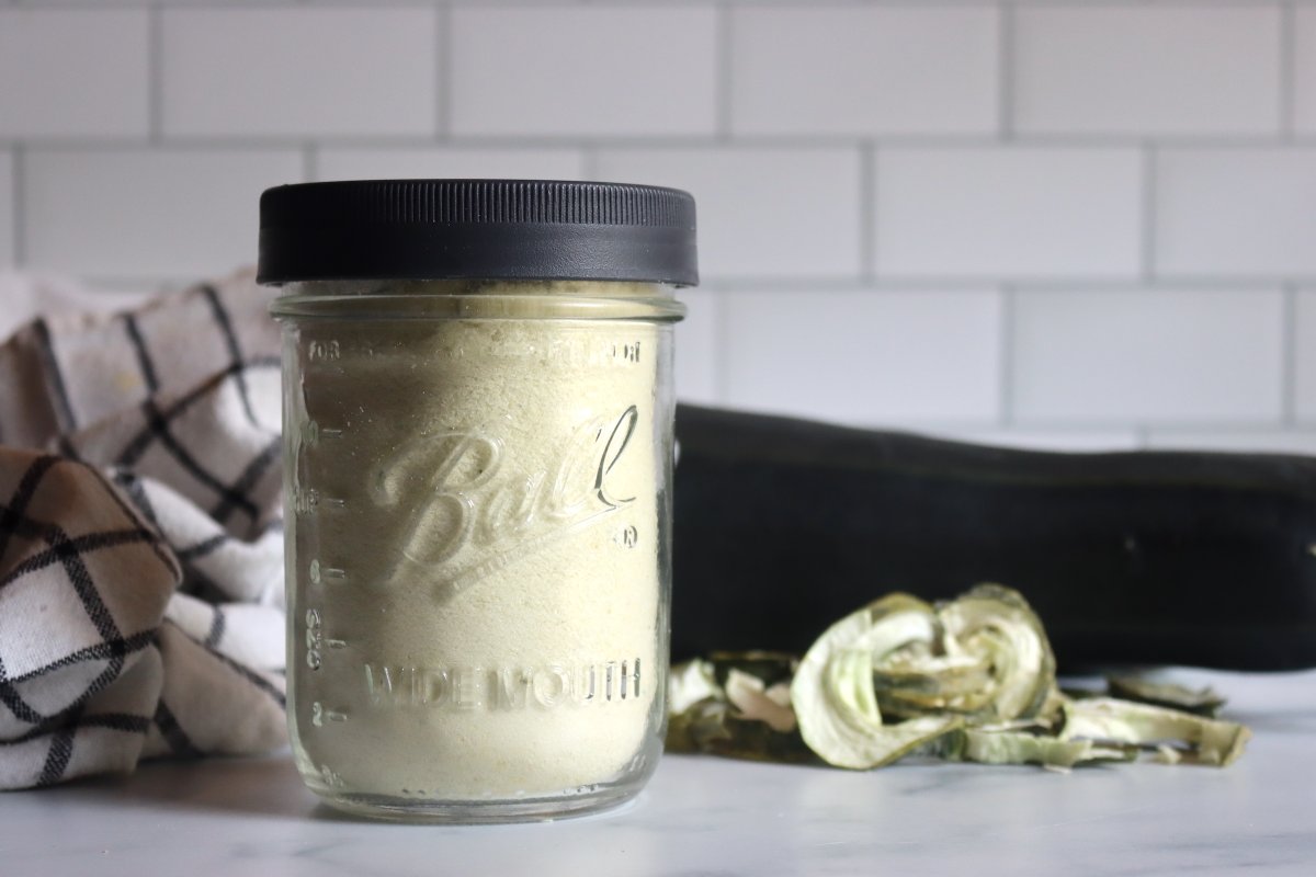 If you garden, you know the story—turn your back for two days in August, and suddenly your tidy zucchini plants are producing green baseball bats.

Instead of tossing those overgrown giants on the compost pile, we dry them into zucchini flour—a simple, shelf-stable way to