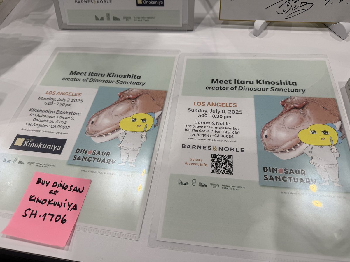 Tee/ThatsITLA (@thatsitla) on Twitter photo There is a manga about zoo with dinosaurs that I just found out about, Dinosaur Sanctuary by Itaru Kinoshita. He is having a signing at Barnes & noble tonight and kinokuniya tomorrow. <a href="/AnimeExpo/">Anime Expo</a> #animeexpo #dinosaursanctuary #itarukinshita #AnimeExpo There is a manga about zoo with dinosaurs that I just found out about, Dinosaur Sanctuary by Itaru Kinoshita. He is having a signing at Barnes & noble tonight and kinokuniya tomorrow. <a href="/AnimeExpo/">Anime Expo</a> #animeexpo #dinosaursanctuary #itarukinshita #AnimeExpo
