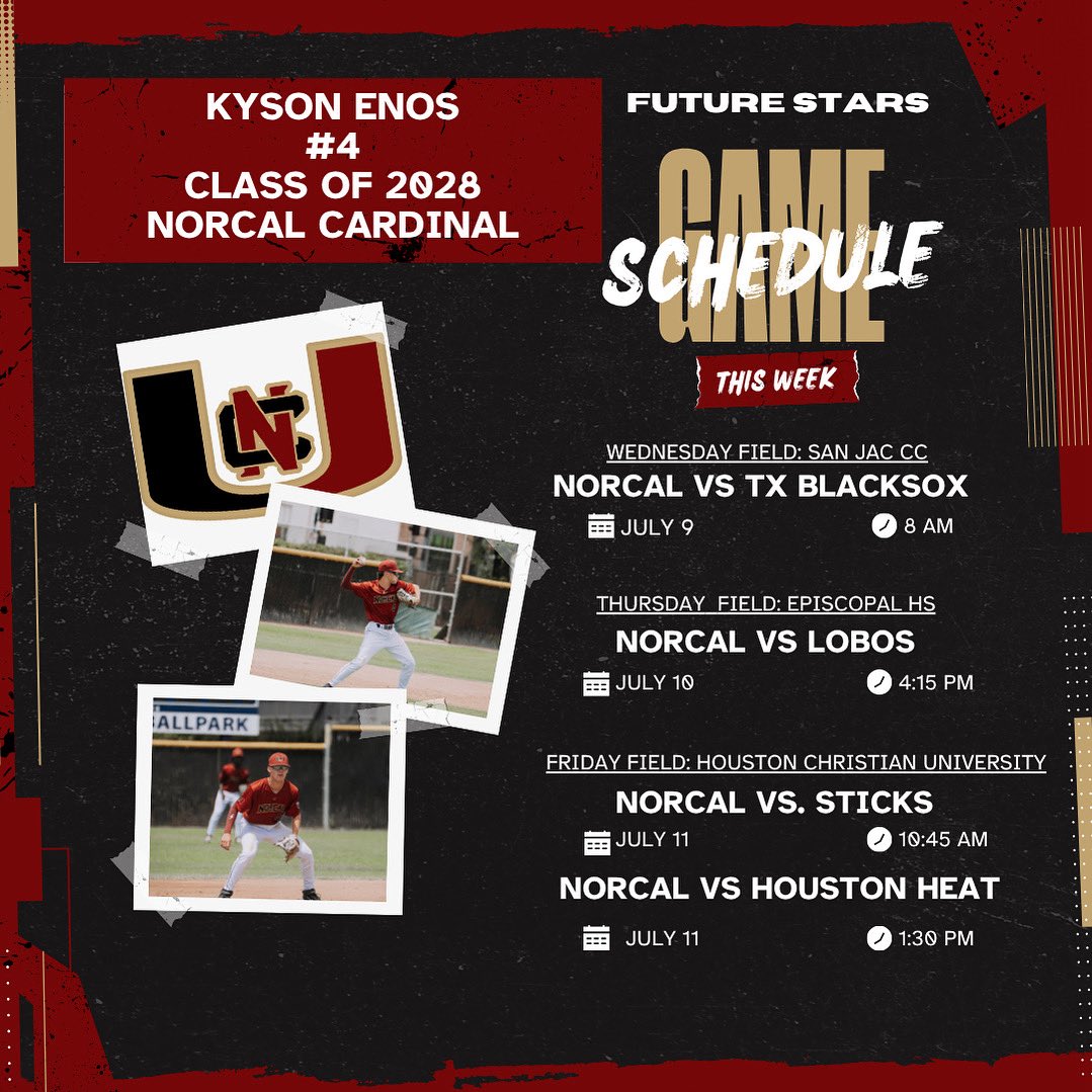 Kyson Enos (@kysonenos) on Twitter photo Schedule for my upcoming Future Stars Tournament this week
<a href="/NorCalU1/">NorCalU</a> Schedule for my upcoming Future Stars Tournament this week
<a href="/NorCalU1/">NorCalU</a>