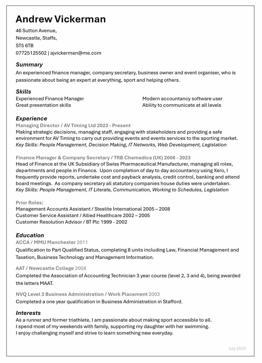 I’m looking to move back into finance, so feel free to contact me about work.
#jobsearch #available #finance #accounts