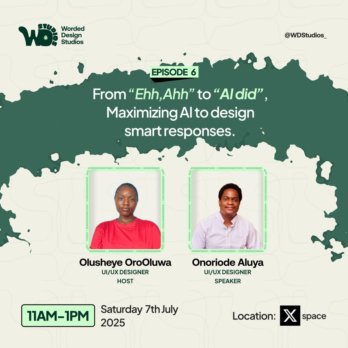 hey_roid's tweet image. The live session with @WDStudios_ was really great.
I had fun speaking aboutAI and its importance to Design, mixing in a short presentation, and a quick attempt at solving an AI related design challenge (I hope to finish it in later session).