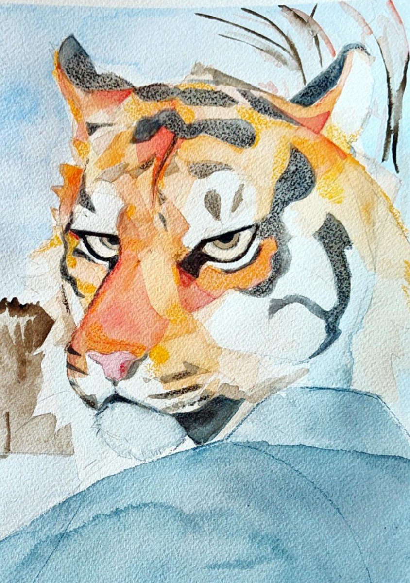 ArtKoumoh's tweet image. i like painting tigers now 🐯🐯🐯