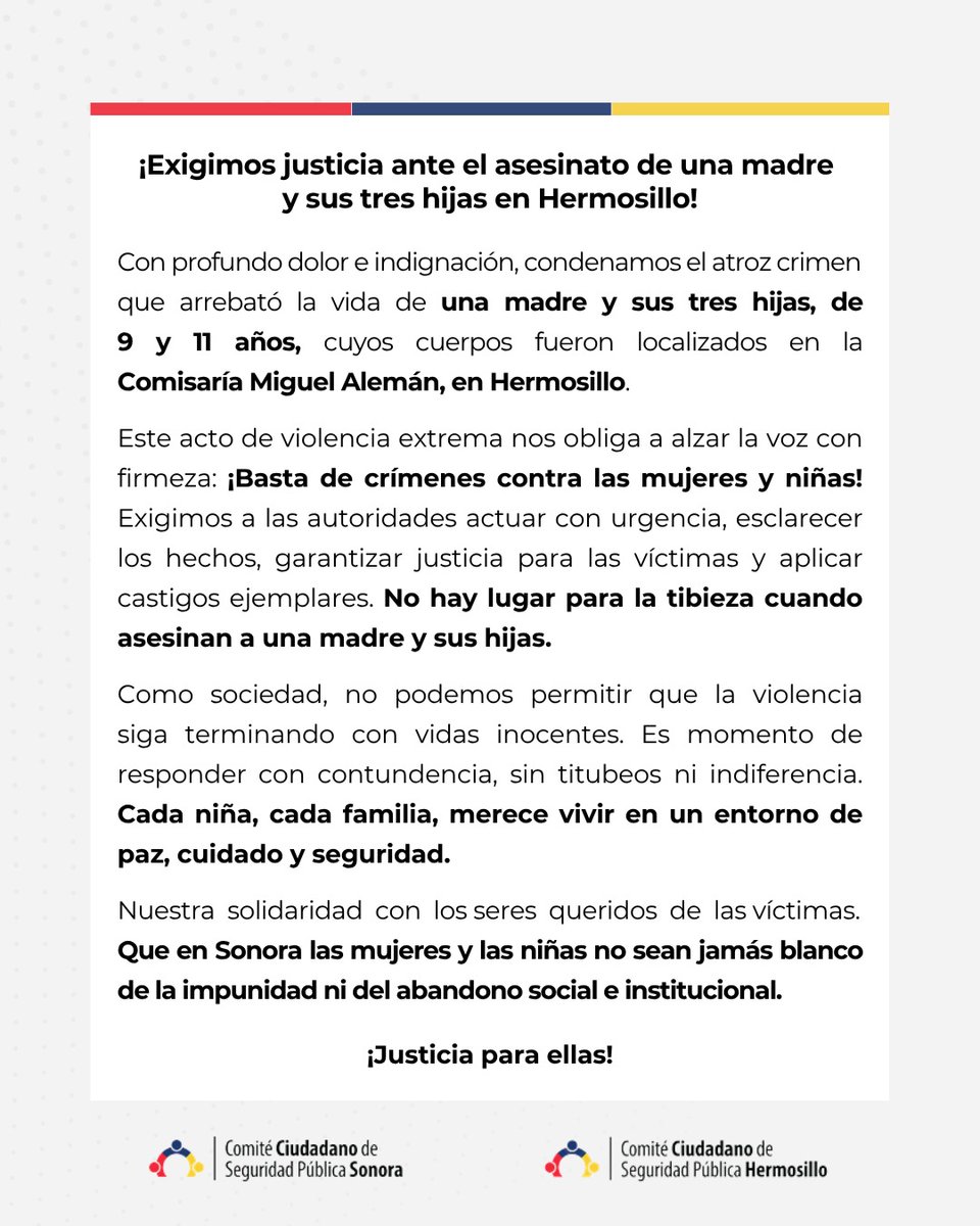 #Posicionamiento: ¡Justicia para ellas! 🕊️