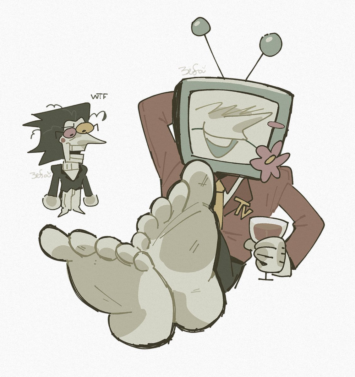 zefyrkameow's tweet image. Its! T!V! TIIIIME!!!!
#tenna #spamtenna #deltarunefanart