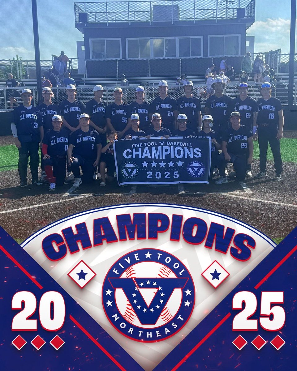 🏆CHAMPIONS🏆

Congrats to <a href="/Go_Team_AA/">Team All American</a> 16U Maddix on winning the championship of the <a href="/FiveTool/">Five Tool Baseball</a> Northeast Campus Series at RIT!

#WatchEm