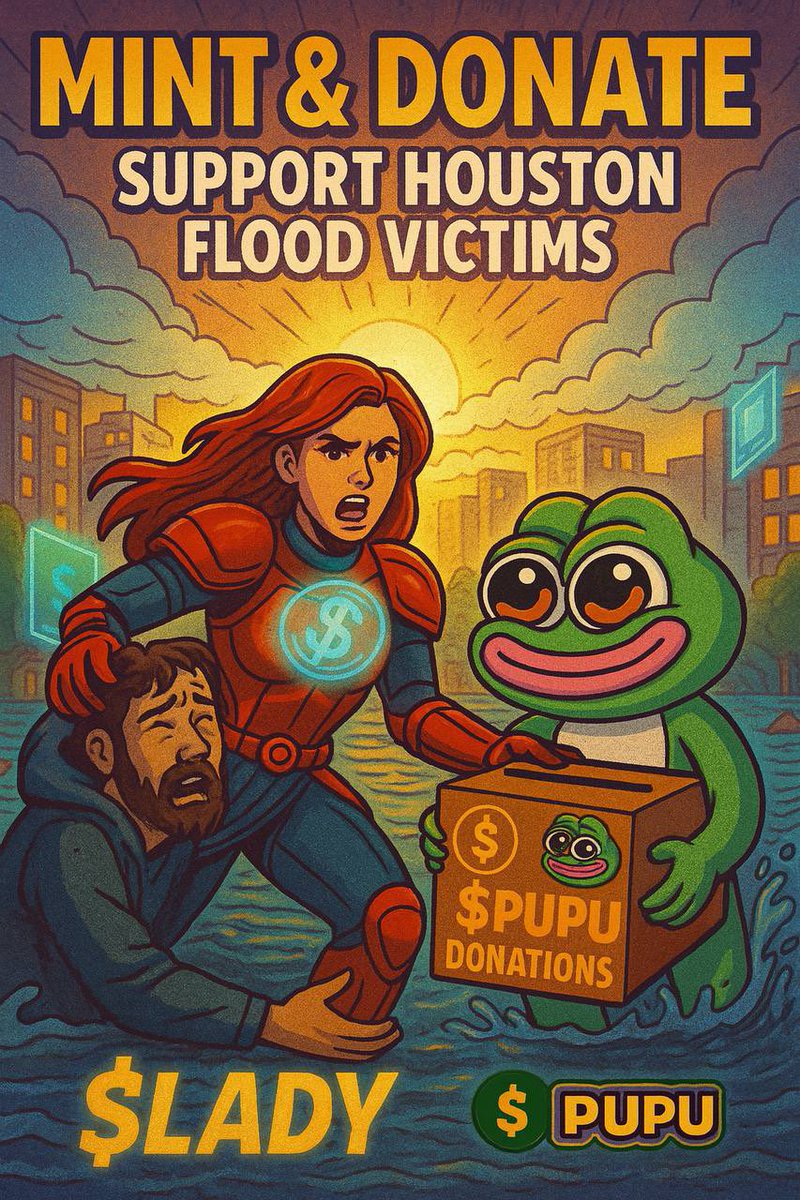 Mint a $Lady &amp; a $PuPu — Help Texas Families Rebuild! 🫶🏾💧

Our hearts are broken for all the families who just lost everything in these horrific Texas floods. Homes, clothes, food — gone overnight. We feel this pain deep and we refuse to stand by.

We’re calling on our amazing