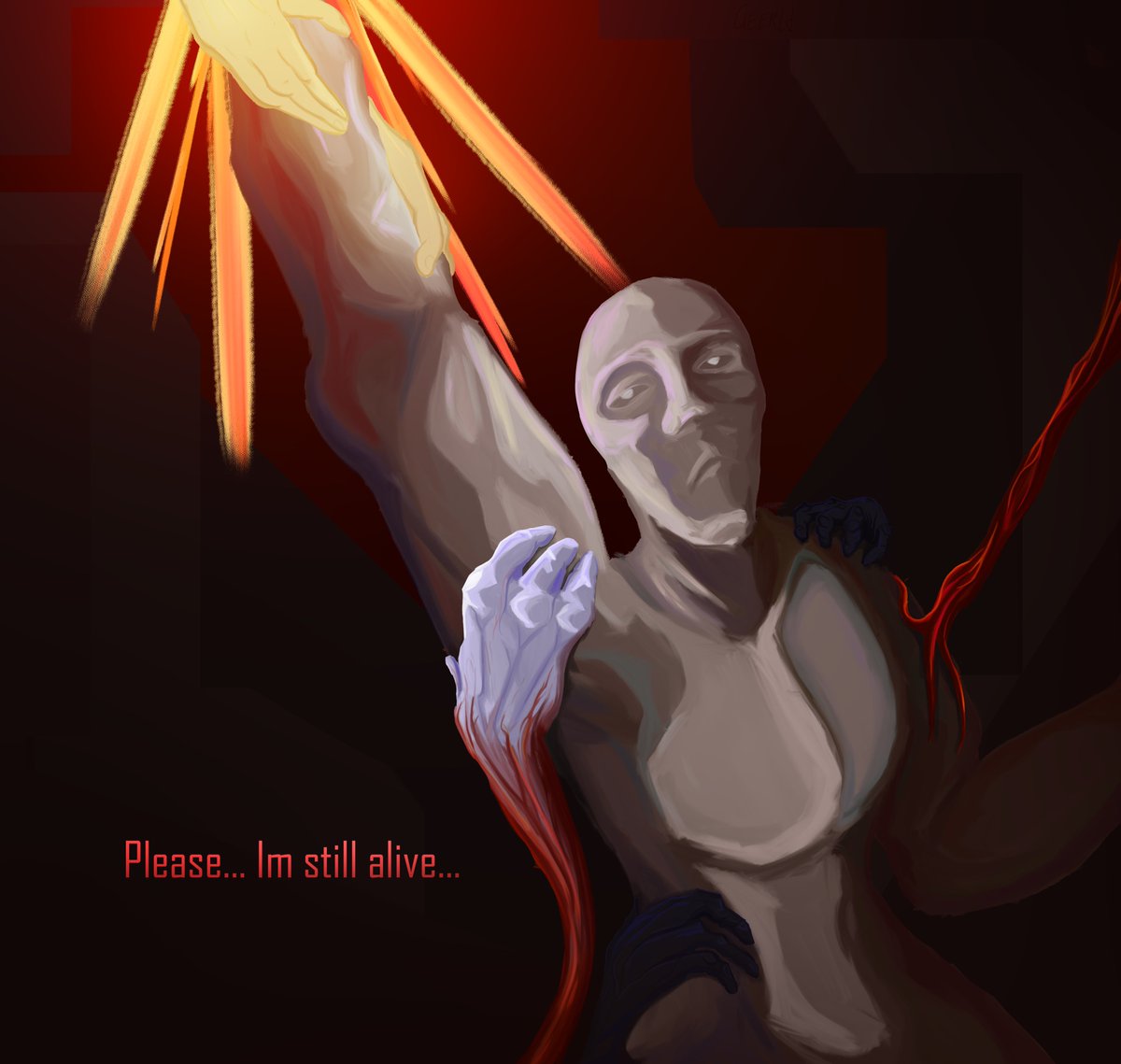 White knuckle fanart