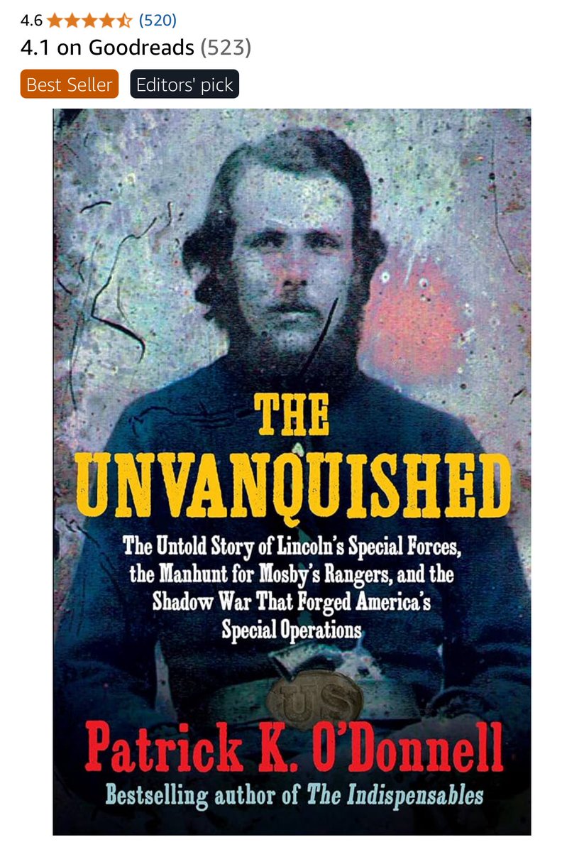 combathistorian's tweet image. The Unvanquished is still on top
the charts a year and two months after publication. I appreciate all readers amazon.com/Unvanquished-L…