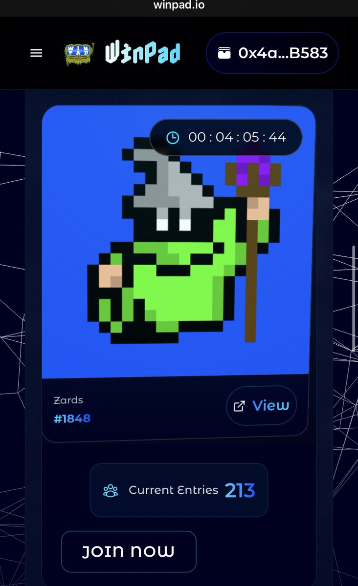WinPad (@winpad_io) on Twitter photo 4 hours left to enter for this wonderful <a href="/ZardsNFT/">Zards® 🧙♂️🦍</a> ! Free multiple entry (+tiny ape chain tx) head over to Winpad.io 🤞 4 hours left to enter for this wonderful <a href="/ZardsNFT/">Zards® 🧙♂️🦍</a> ! Free multiple entry (+tiny ape chain tx) head over to Winpad.io 🤞