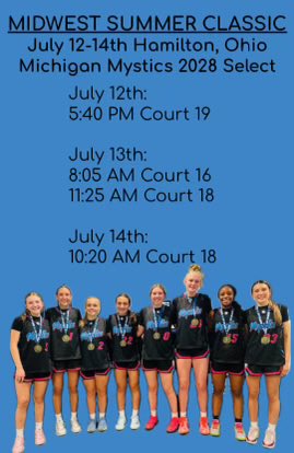 Kaiya Mahabir (@kaiyamahabir) on Twitter photo Super exited to play this week in Hamilton, Ohio!! Here is my schedule!!
<a href="/MImystics/">Michigan Mystics</a> <a href="/2028Mystics/">Michigan Mystics S40 2028</a> <a href="/ChemicGBB/">Midland Chemic WBB</a> <a href="/wadesworld32/">Coach Keith Wade</a> Super exited to play this week in Hamilton, Ohio!! Here is my schedule!!
<a href="/MImystics/">Michigan Mystics</a> <a href="/2028Mystics/">Michigan Mystics S40 2028</a> <a href="/ChemicGBB/">Midland Chemic WBB</a> <a href="/wadesworld32/">Coach Keith Wade</a>