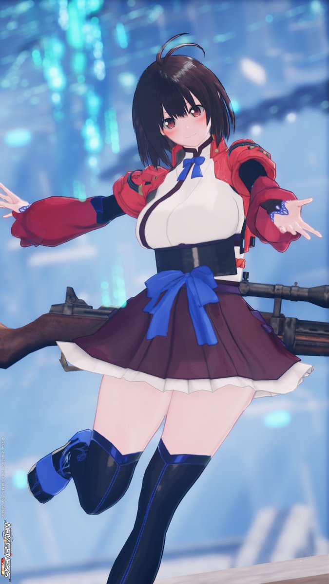 #PSO2NGS_S︎S
#メンテの日じゃないけどssを貼る

おはようございます！
今日は甲鉄城のカバネリの無名ちゃんになります！
今週も頑張りましょうー！