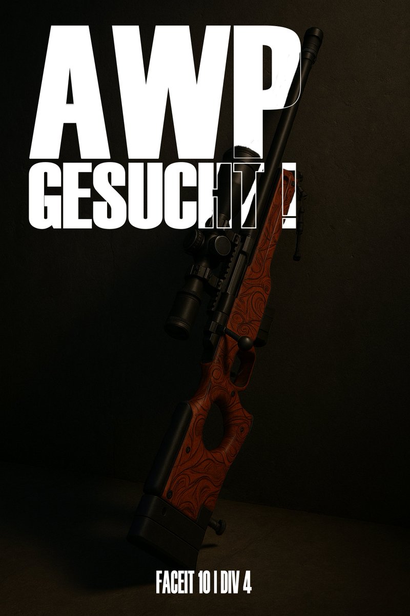 [#CS2  - #DACHCS] 
 Aus gegebenem Anlass suchen wir aktuell wieder eine Main AWP für DIV 4.   

Faceit 10 
 2x Training + Gameday  
Gutes Mental

<a href="/LFT_CS_DACH/">LFT/LFP/LFO/LFC 🇩🇪🇨🇭🇦🇹</a>