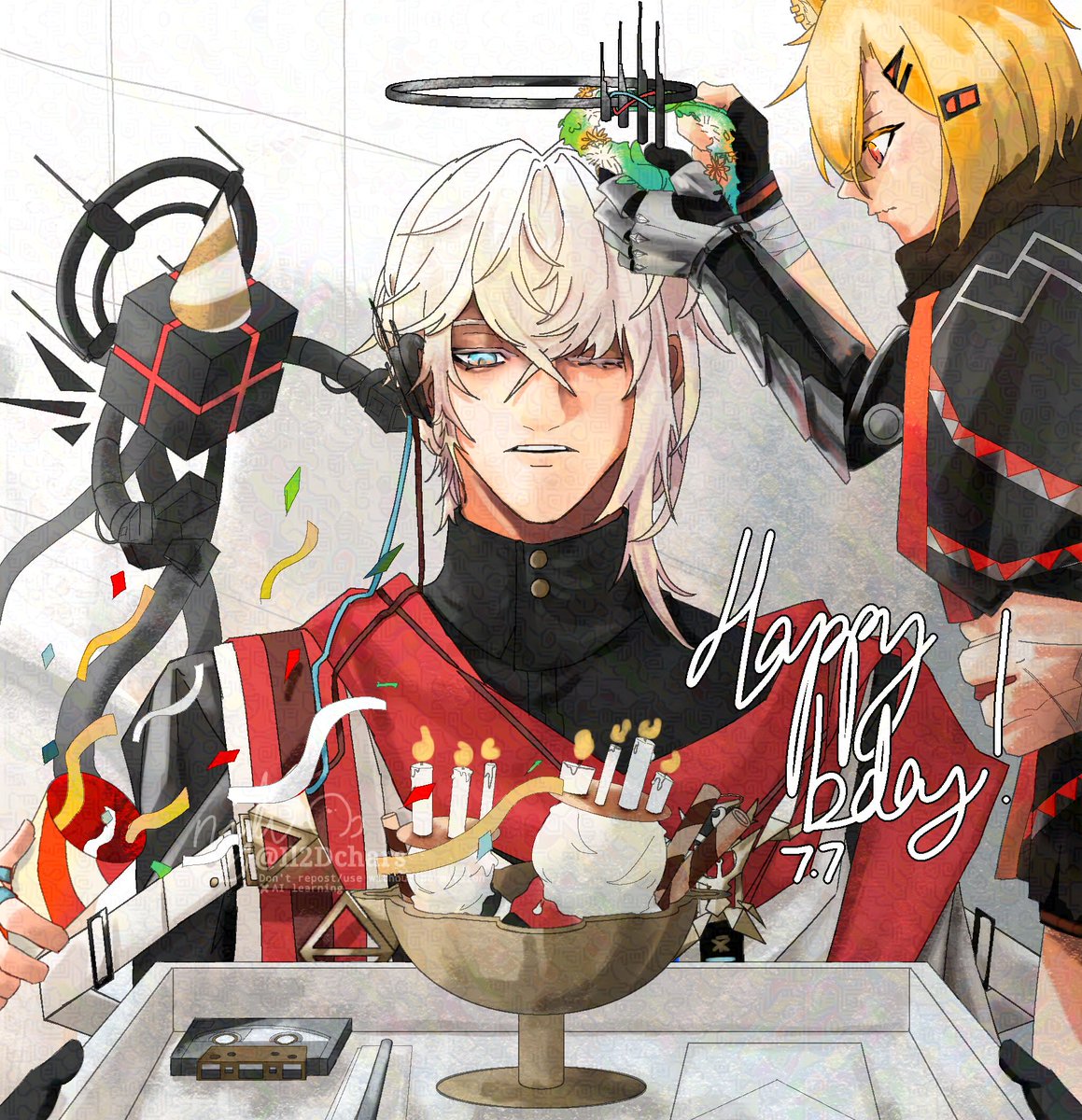Il2Dchars's tweet image. 7/7/7:07 AM
🎉🎉HAPPY BDAYY FEDEEEE
#Arknights #アークナイツ #送葬人生誕祭2025
#happybirthdayfedericogiallo2025 #送葬人