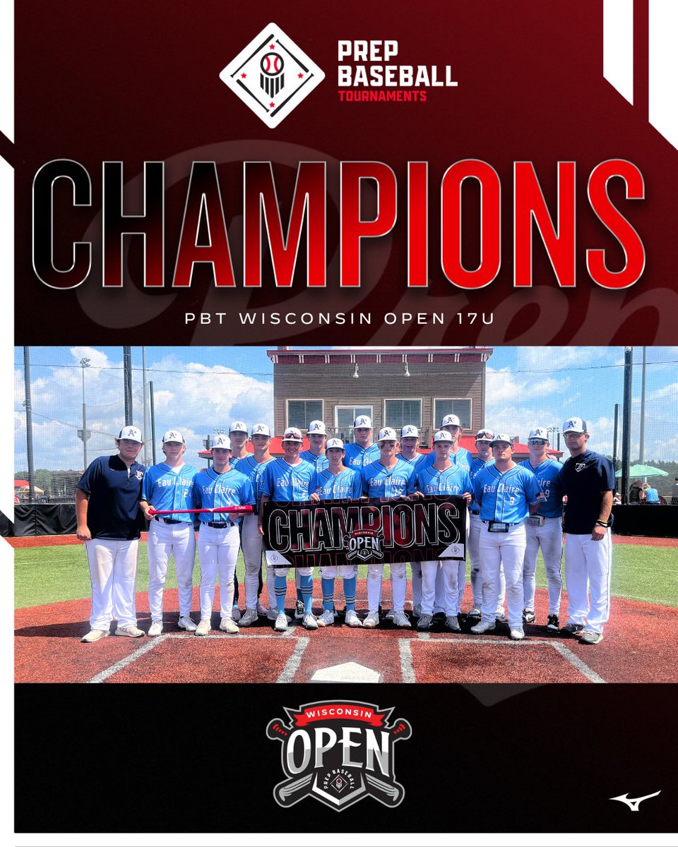 🏆𝕋𝕠𝕦𝕣𝕟𝕒𝕞𝕖𝕟𝕥 ℂ𝕙𝕒𝕞𝕡𝕚𝕠𝕟𝕤🏆

Congratulations to the Eau Claire A's 2026-2027 Blue on winning the PBT Wisconsin Open 17U division.

Great playing boys!