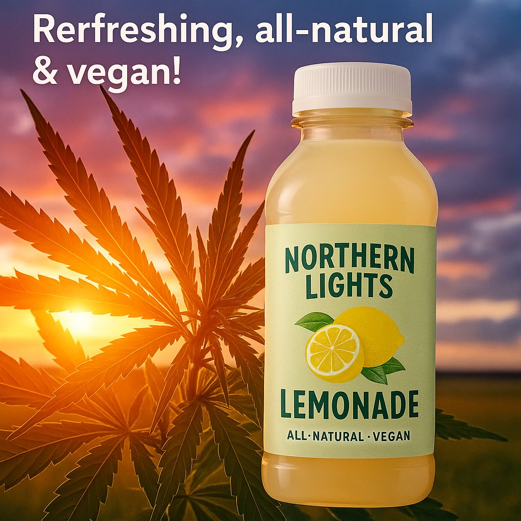VibingLegally's tweet image. Legally Vibing Product of the Day: Discover the refreshing Northern Lights Lemonade by Sota Pot! Made from all-natural ingredients, this beverage features a light, crisp taste with a hint of real lemon juice. It&apos;s fast-acting, gluten-free, vegan, and contains no artificial…