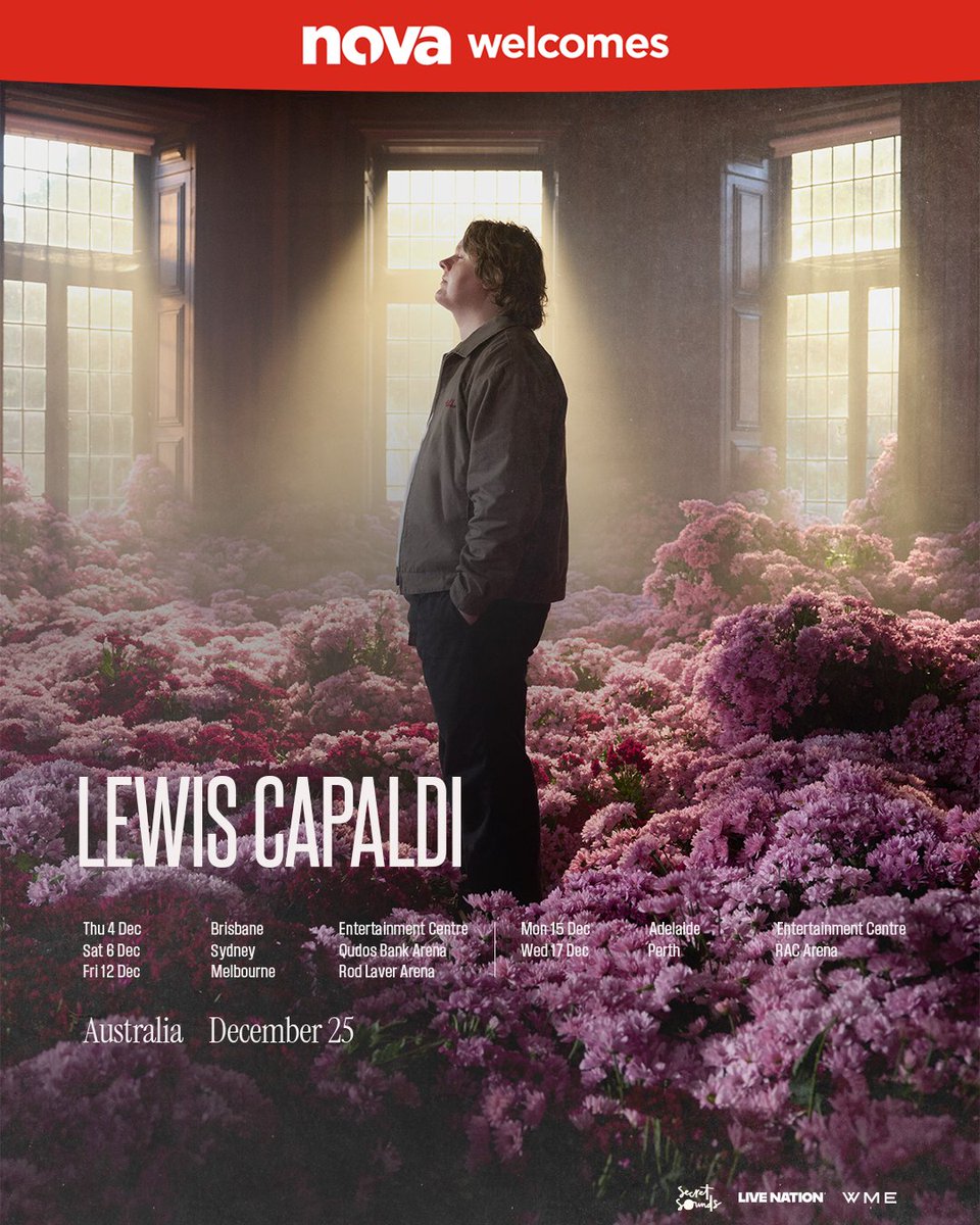 Nova 96.9 (@nova969) on Twitter photo After two years away from the spotlight <a href="/LewisCapaldi/">Lewis Capaldi</a> is back... and headed to Australia!
See more tour info - including tickets 👉bit.ly/3GbsTrl After two years away from the spotlight <a href="/LewisCapaldi/">Lewis Capaldi</a> is back... and headed to Australia!
See more tour info - including tickets 👉bit.ly/3GbsTrl