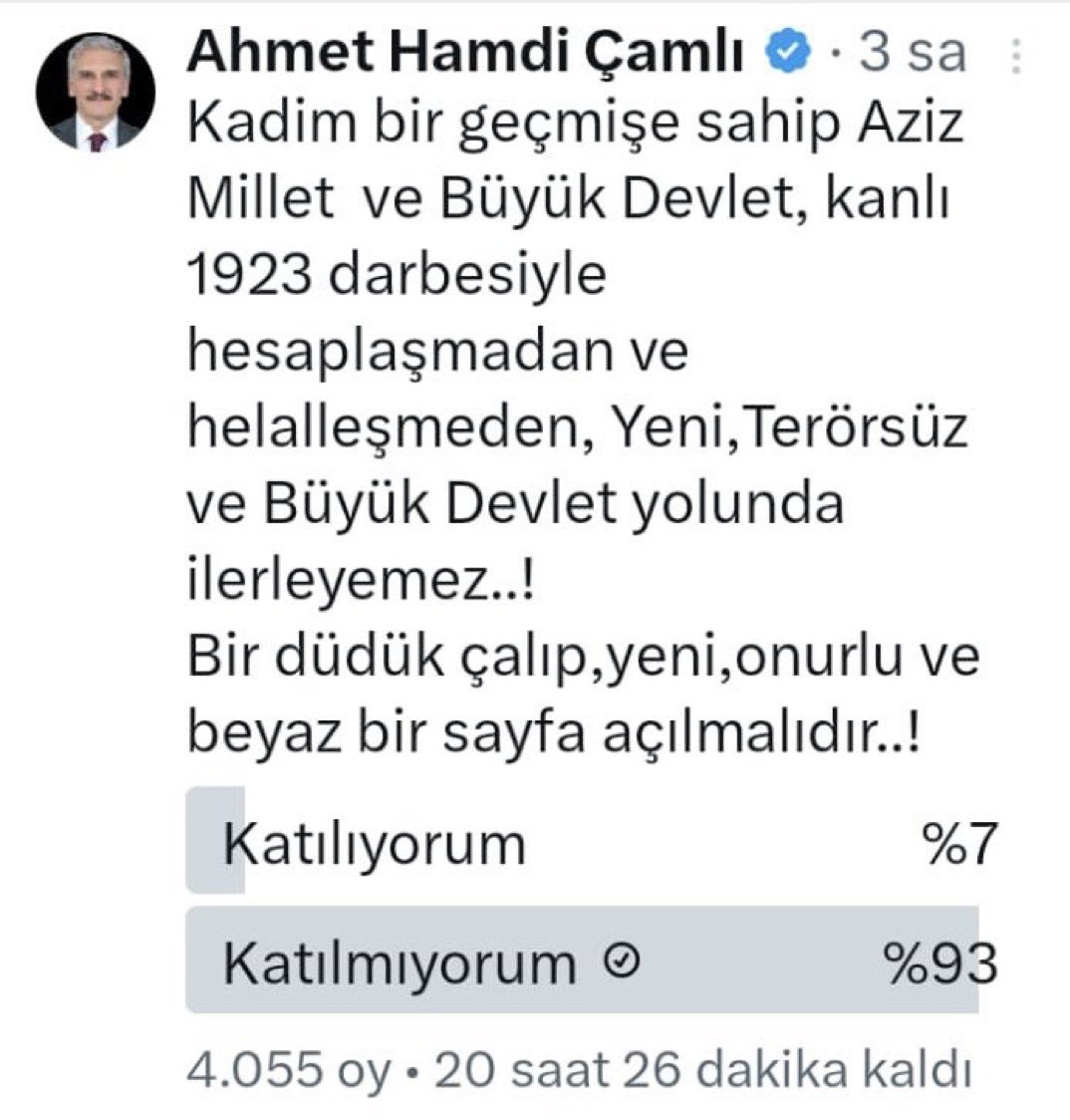 İsmail Dükel (@ismaildukel) on Twitter photo ‘Cumhuriyetle hesaplaşalım mı?’ diye anket yapmış Yeliz!..
Anketi yedirmişler.. ‘Cumhuriyetle hesaplaşalım mı?’ diye anket yapmış Yeliz!..
Anketi yedirmişler..